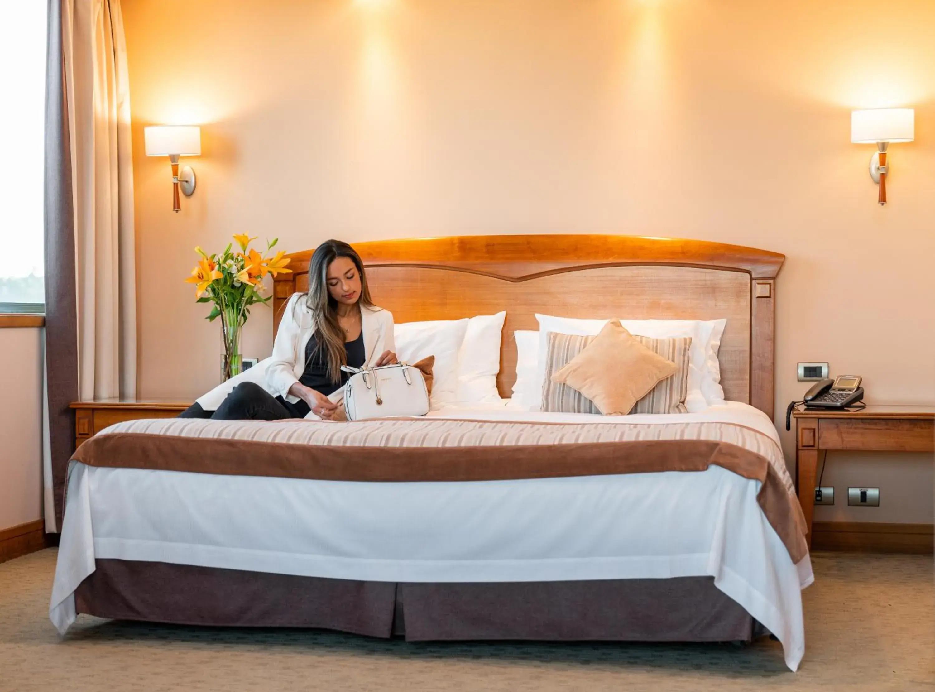 Bed in Hotel Gran Pacifico