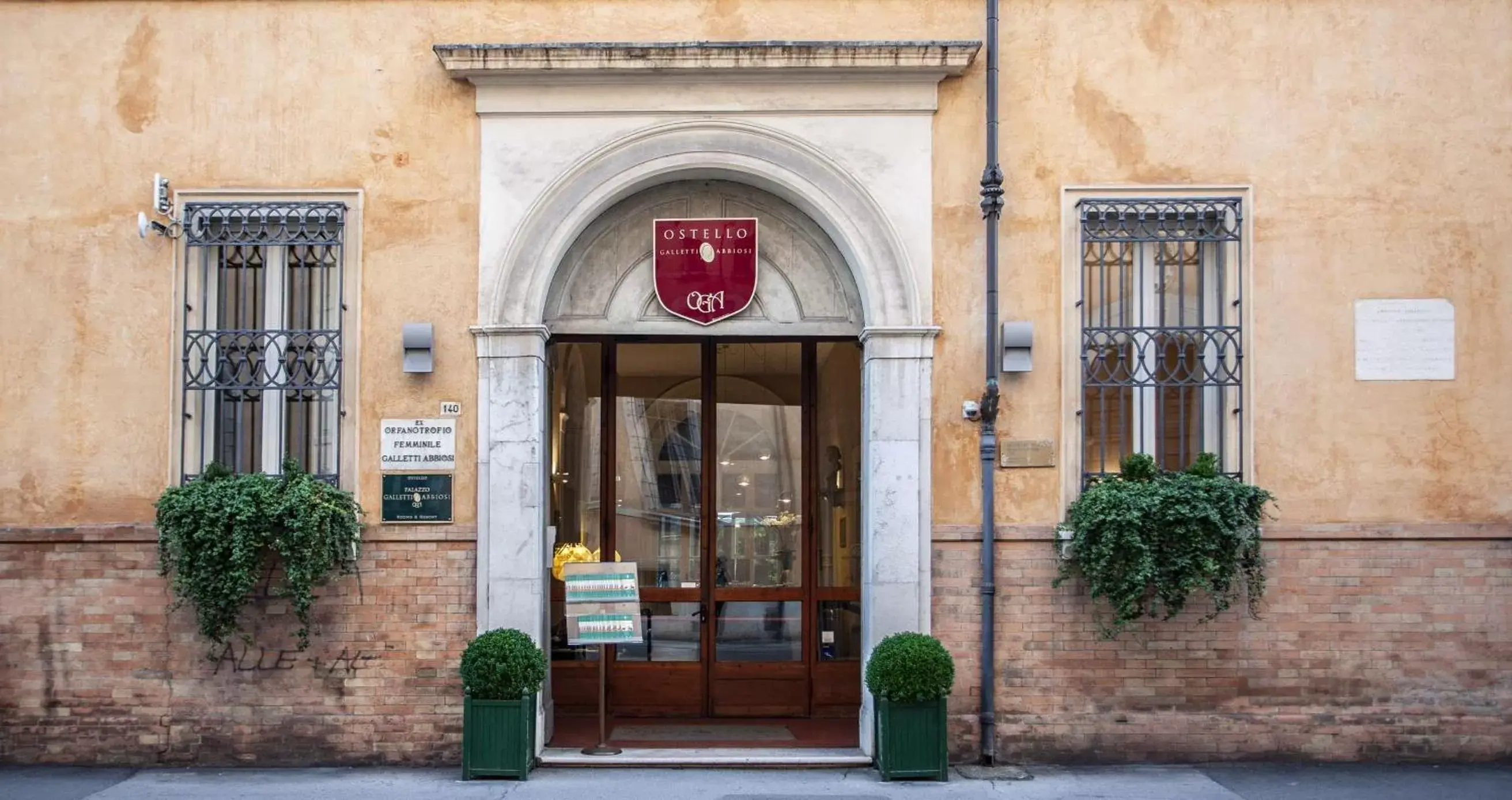 Facade/entrance in Palazzo Galletti Abbiosi