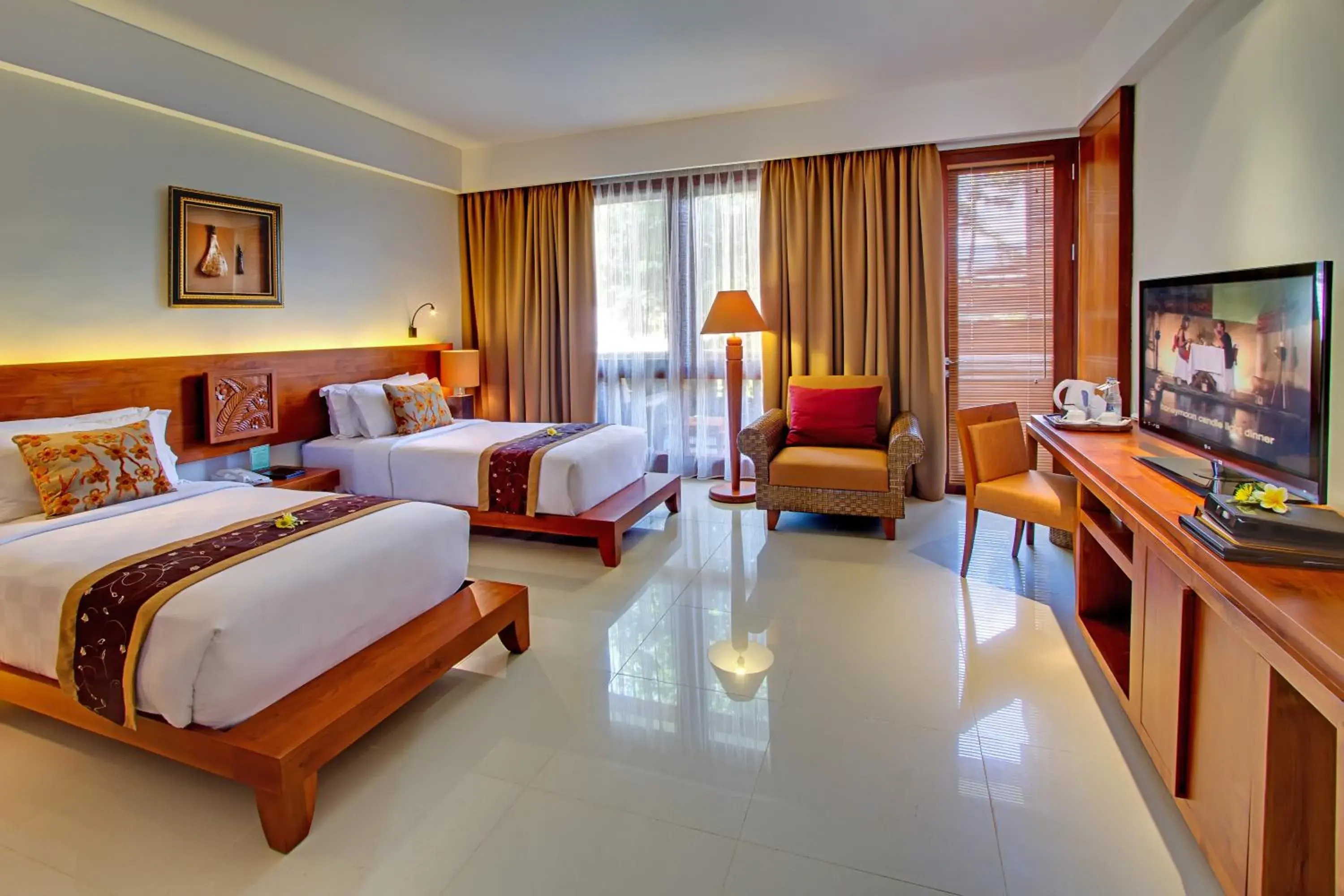 Bed in Rama Beach Resort And Villas