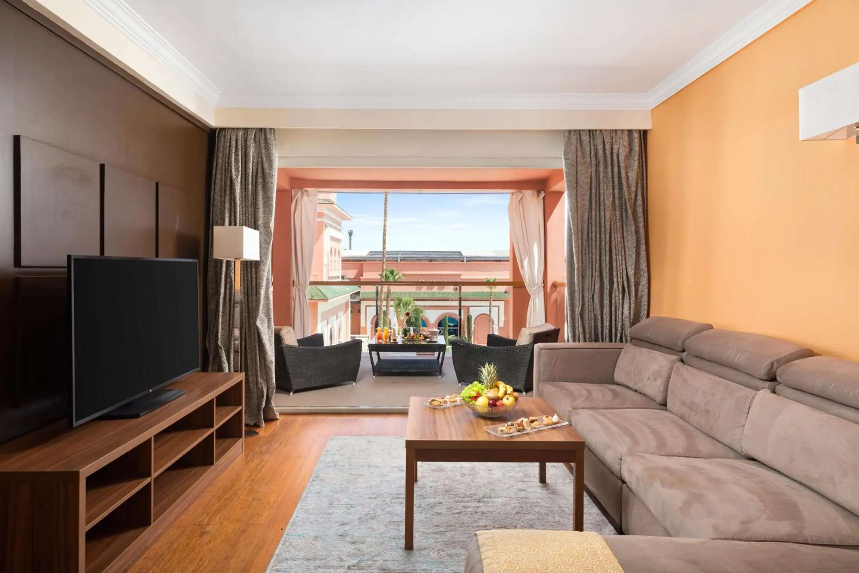 TV and multimedia, Seating Area in Savoy Le Grand Hotel Marrakech