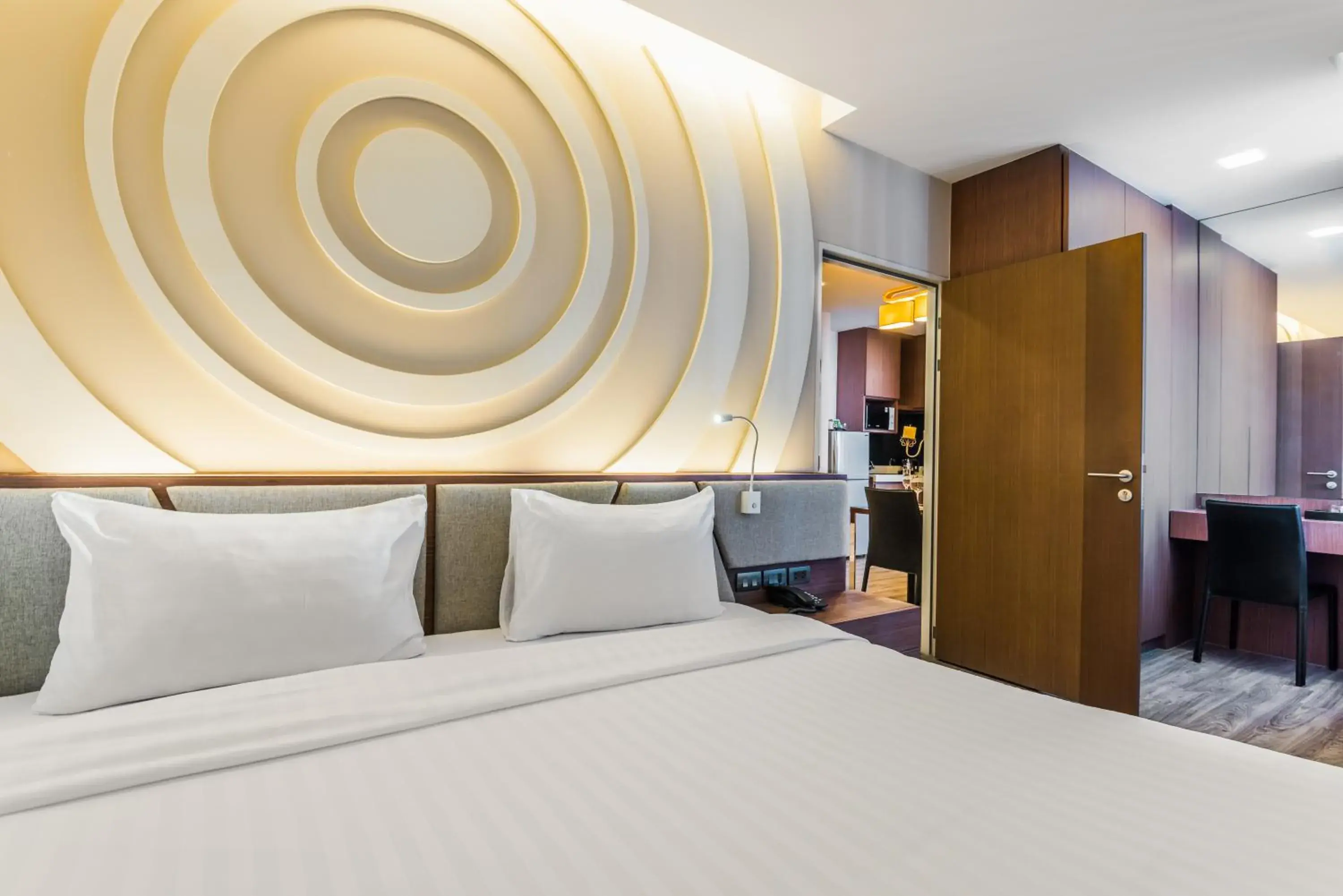 Bedroom, Bed in Olive Bangkok Hotel