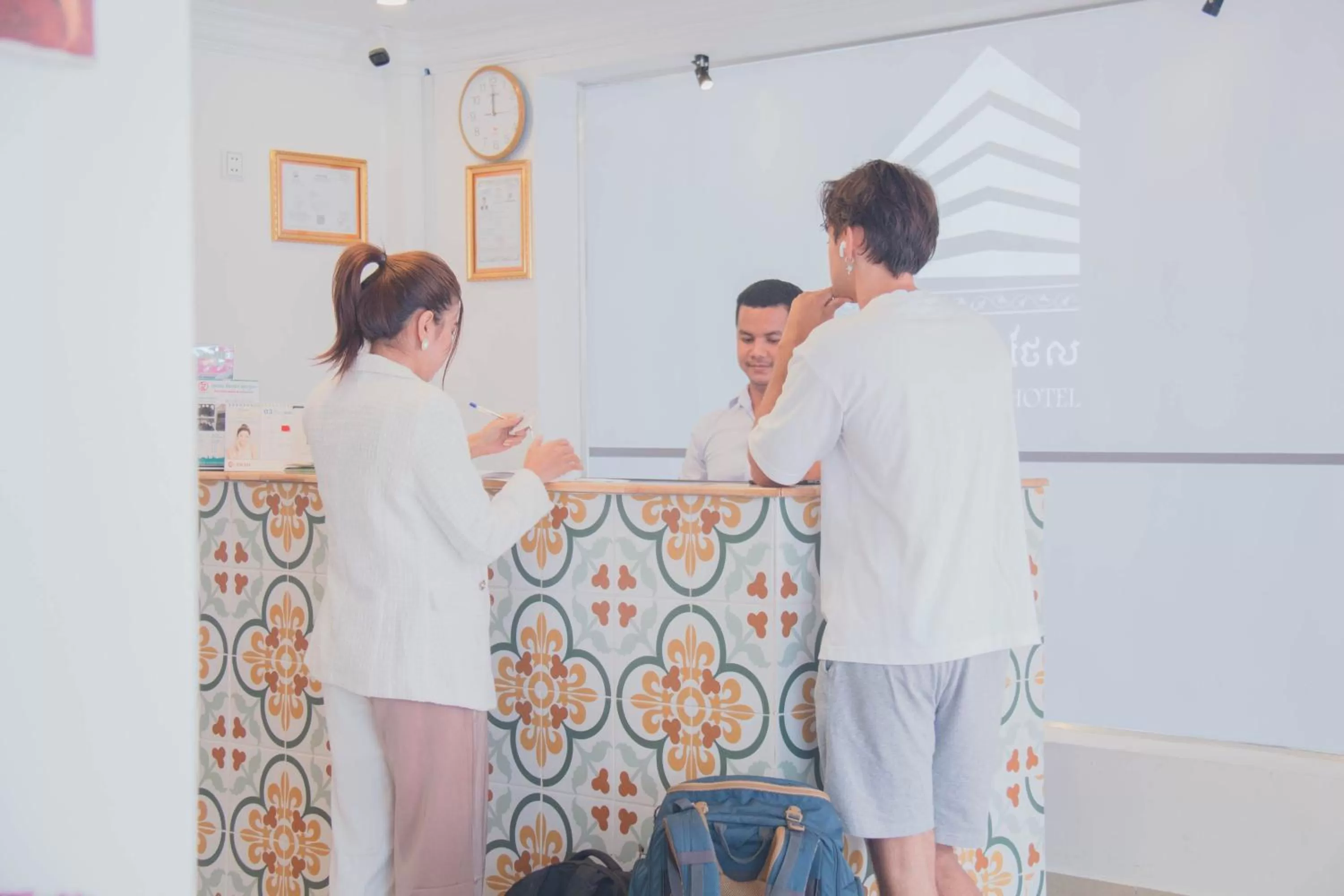 Lobby or reception in White Corner Hotel