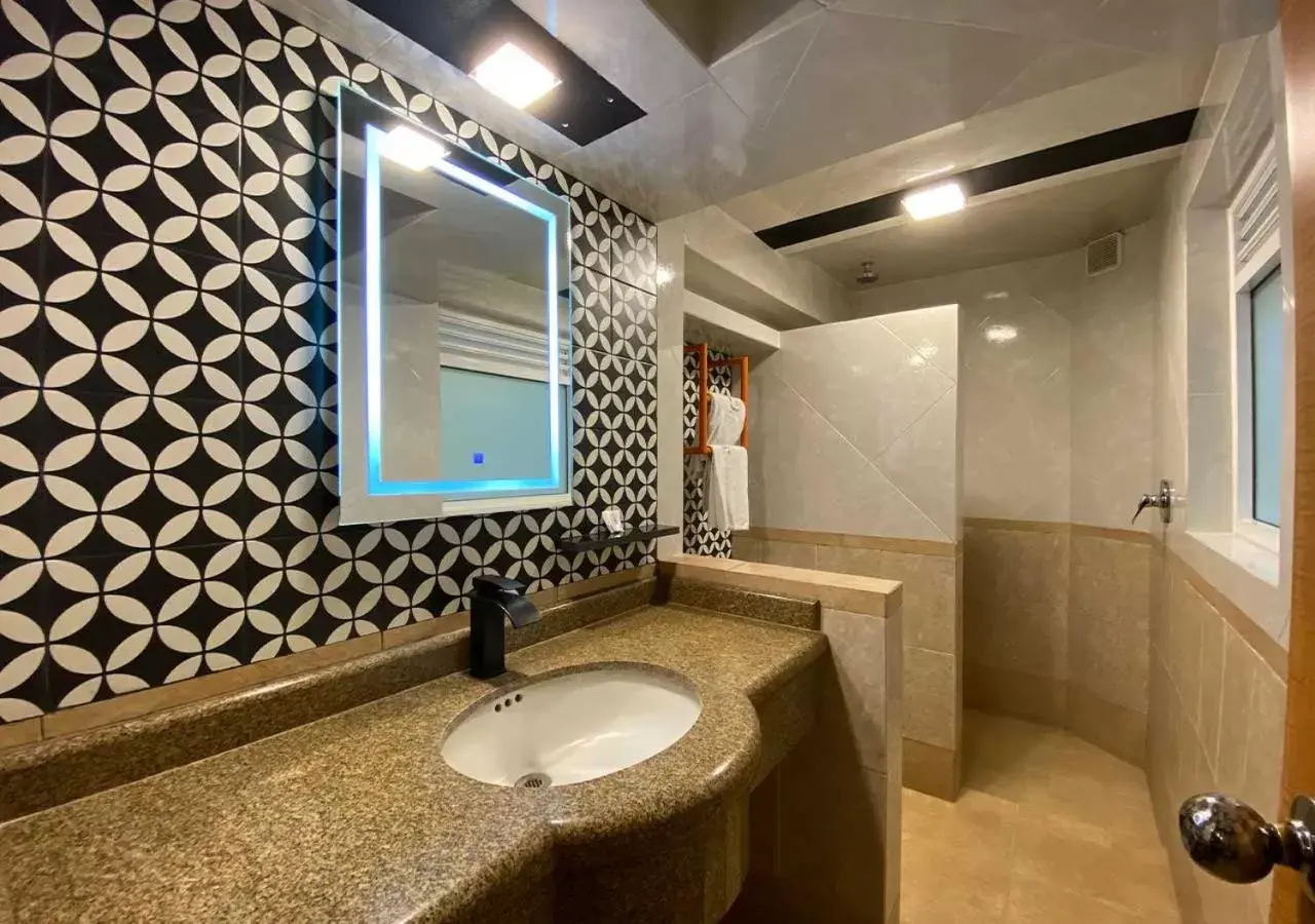 Toilet, Bathroom in Hotel Villa de Madrid