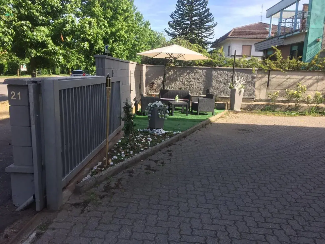 Garden view in Nuovo Hotel Vigevano Garden view in Nuovo Hotel Vigevano