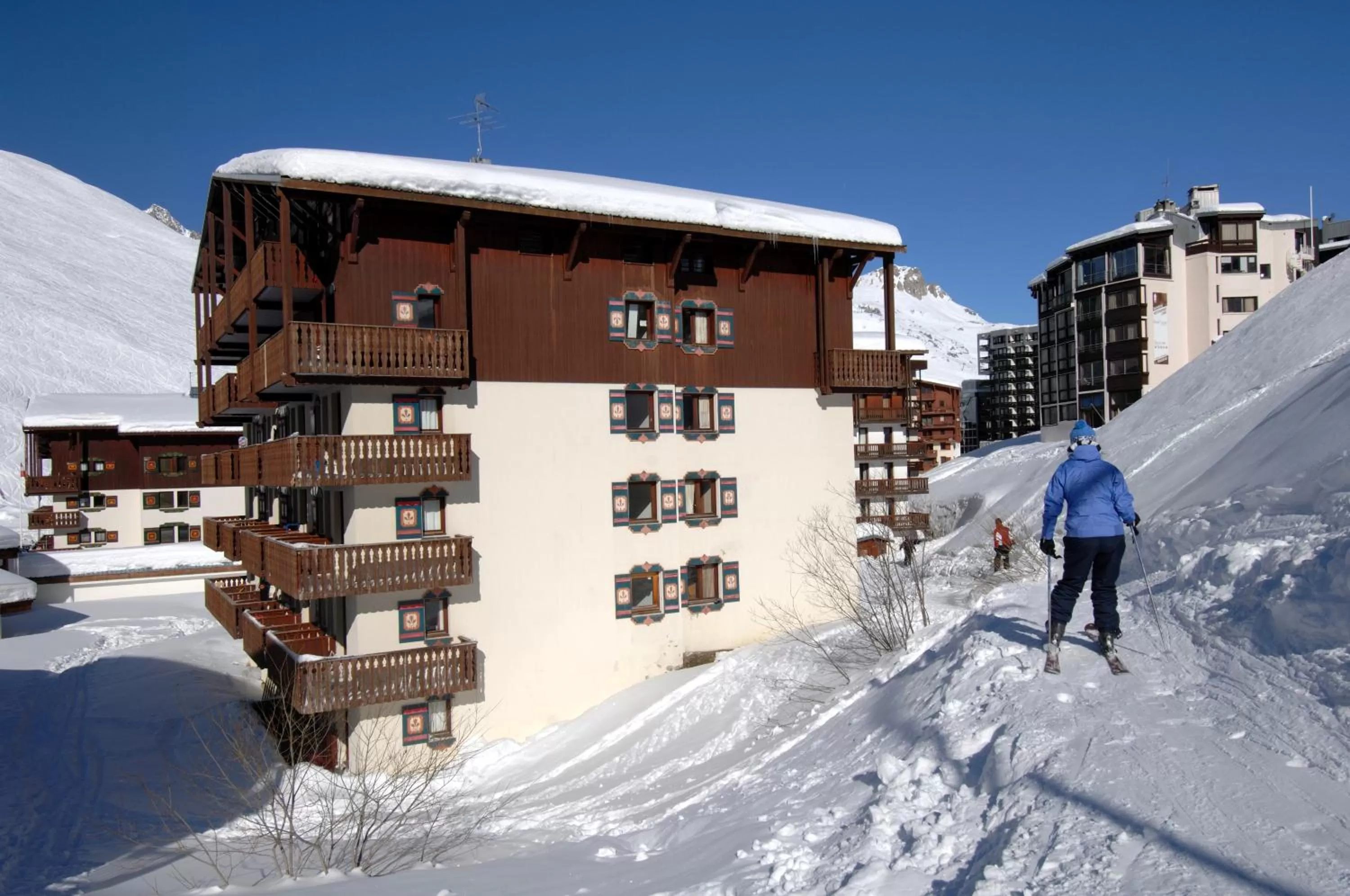 Property building, Winter in Odalys Chalet Alpina