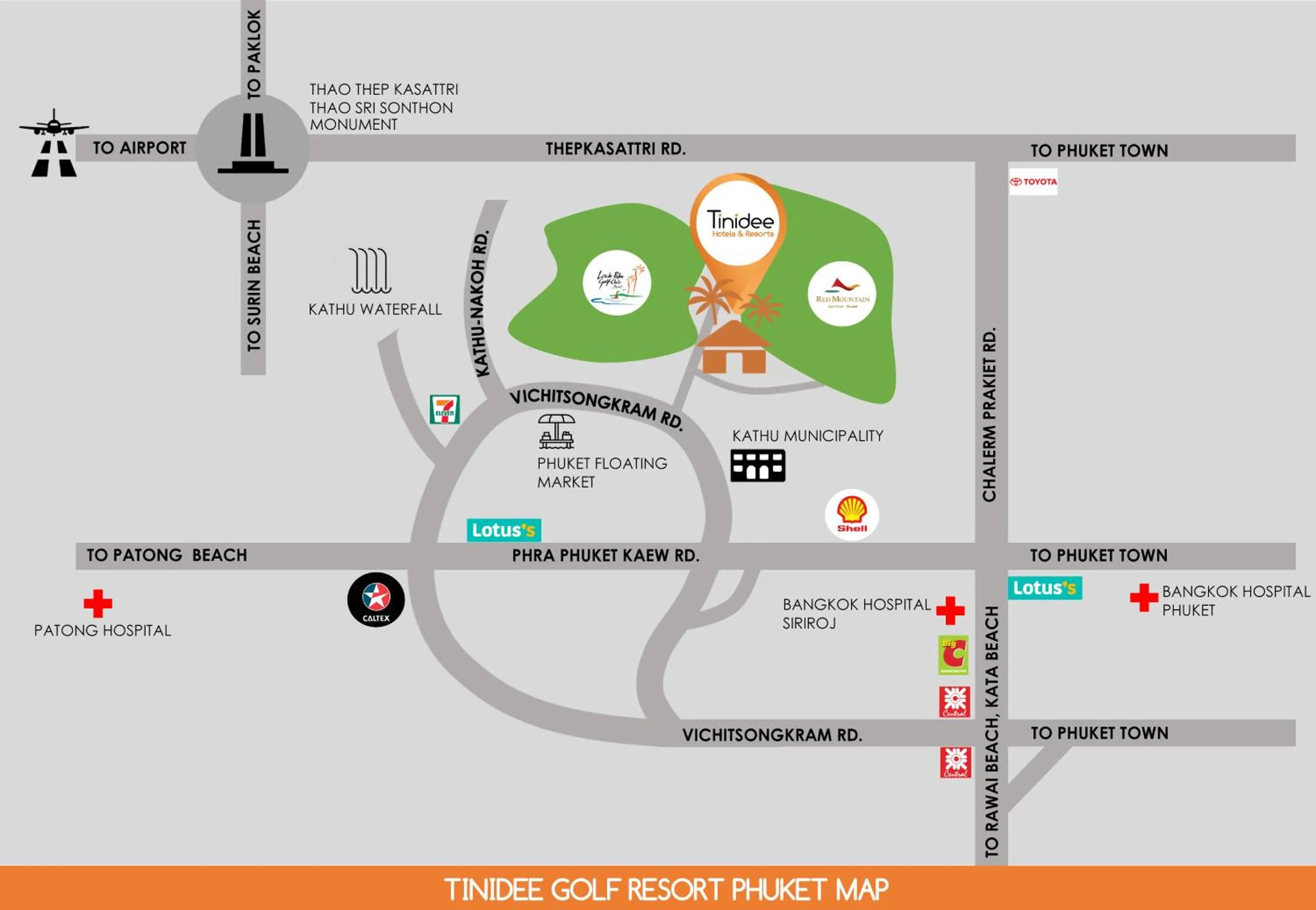 Property building in Tinidee Golf Resort Phuket