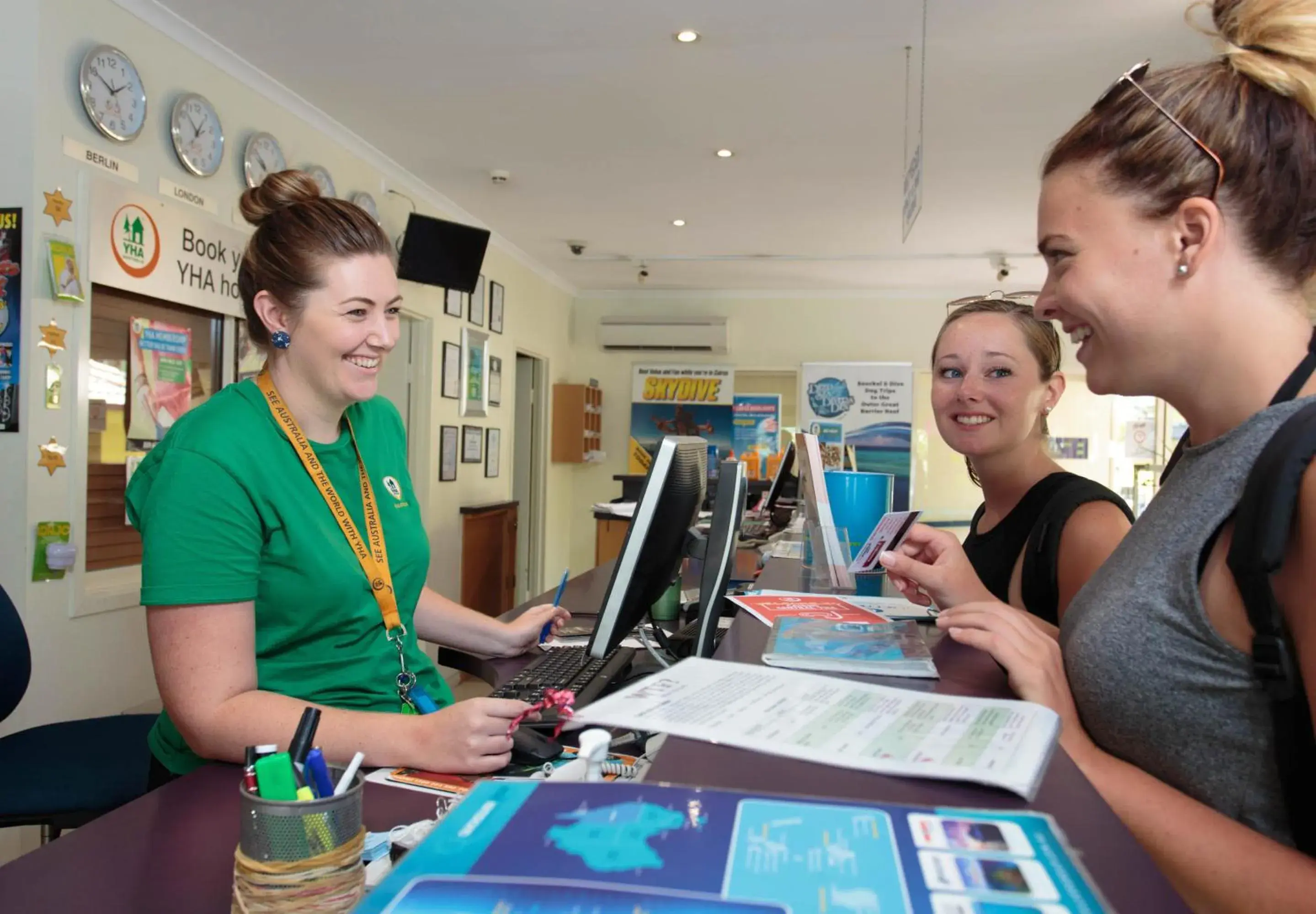 Lobby or reception in Cairns Central YHA