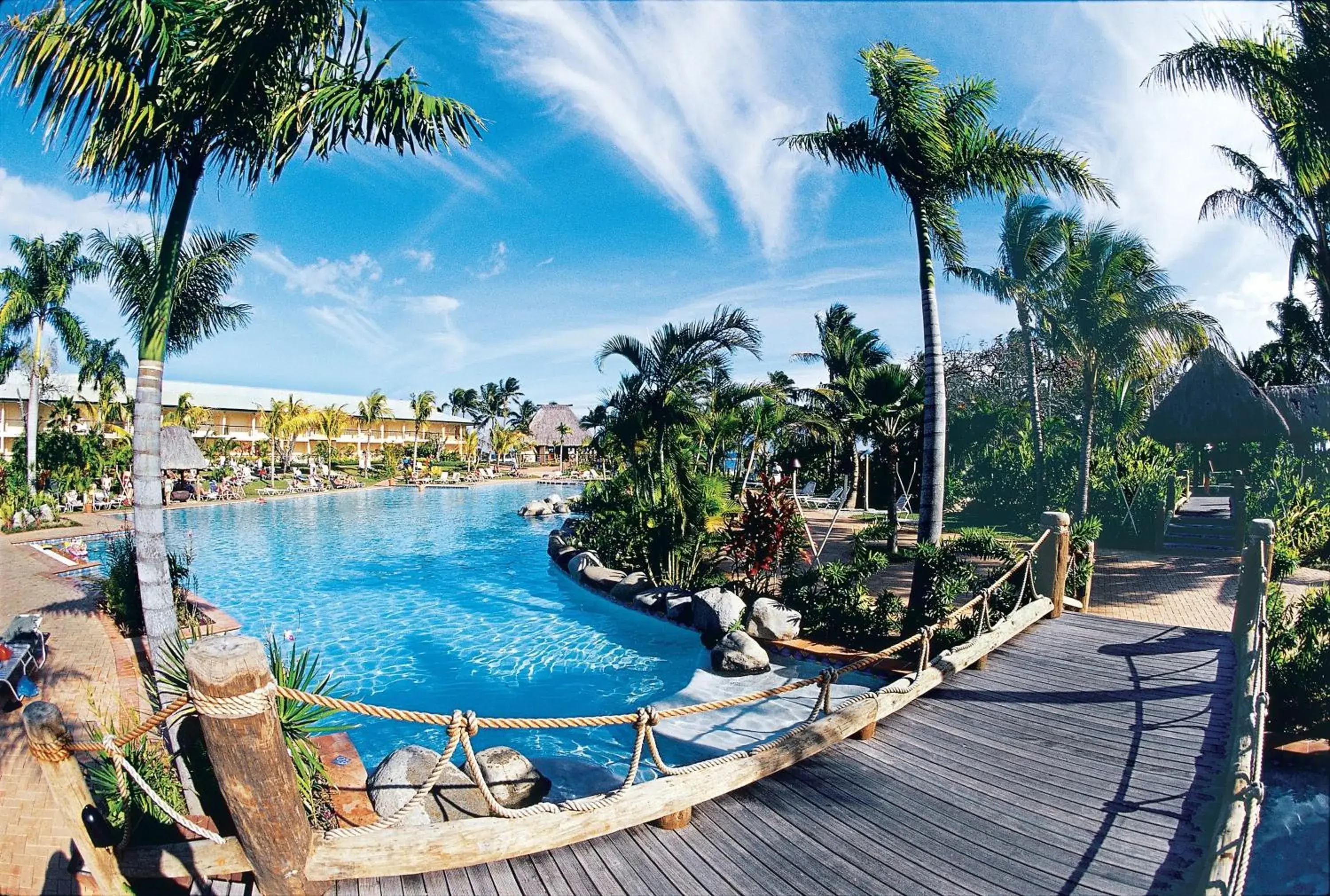 Swimming pool, Pool View in Outrigger Fiji Beach Resort