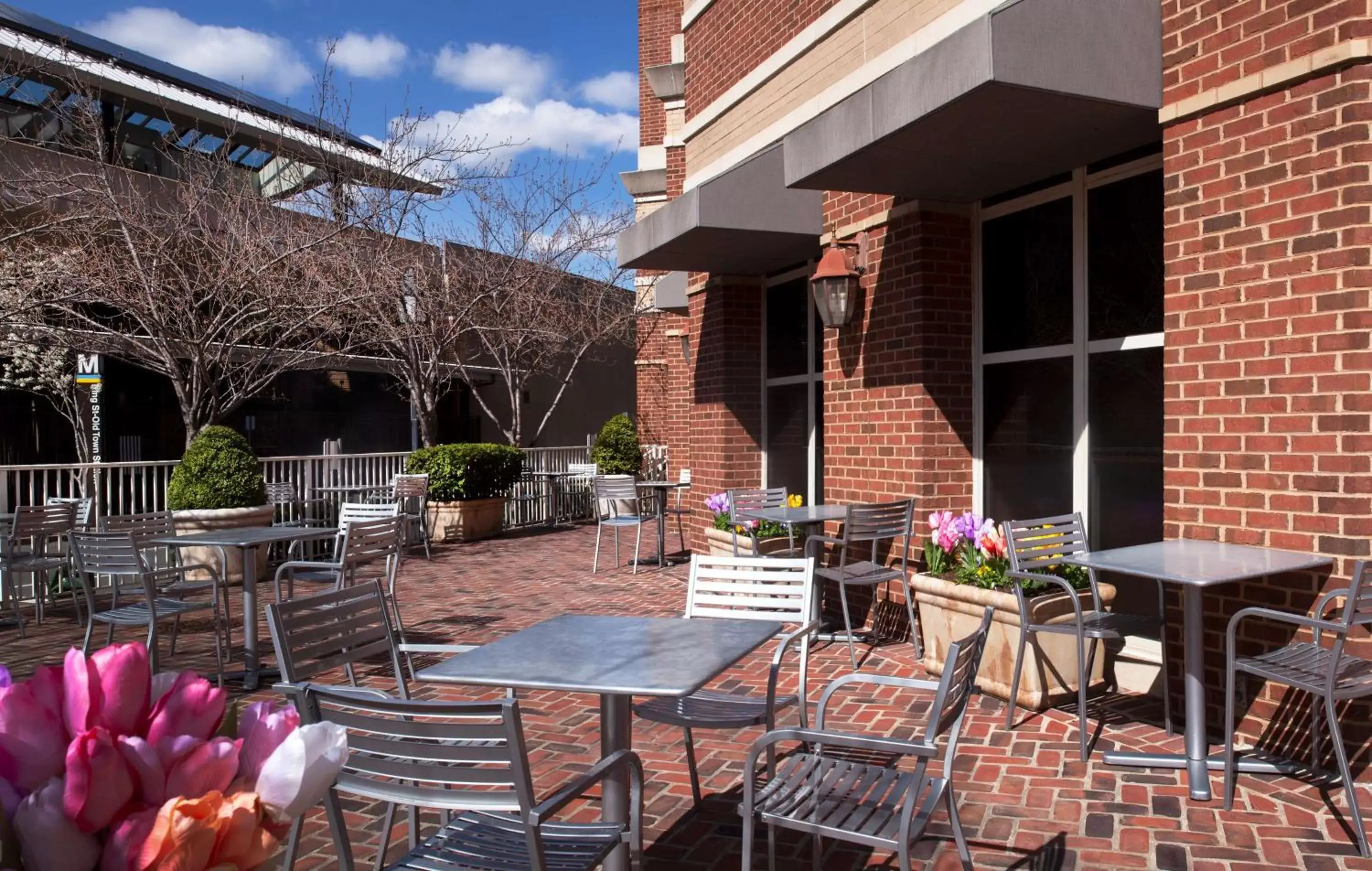 Patio, Restaurant/Places to Eat in Hilton Alexandria Old Town