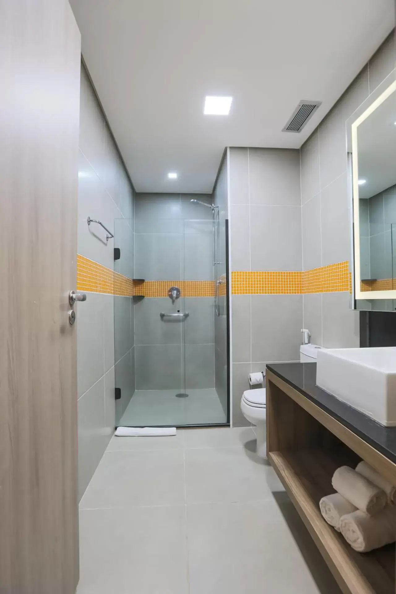 Shower, Bathroom in TRYP By Wyndham Ribeirão Preto