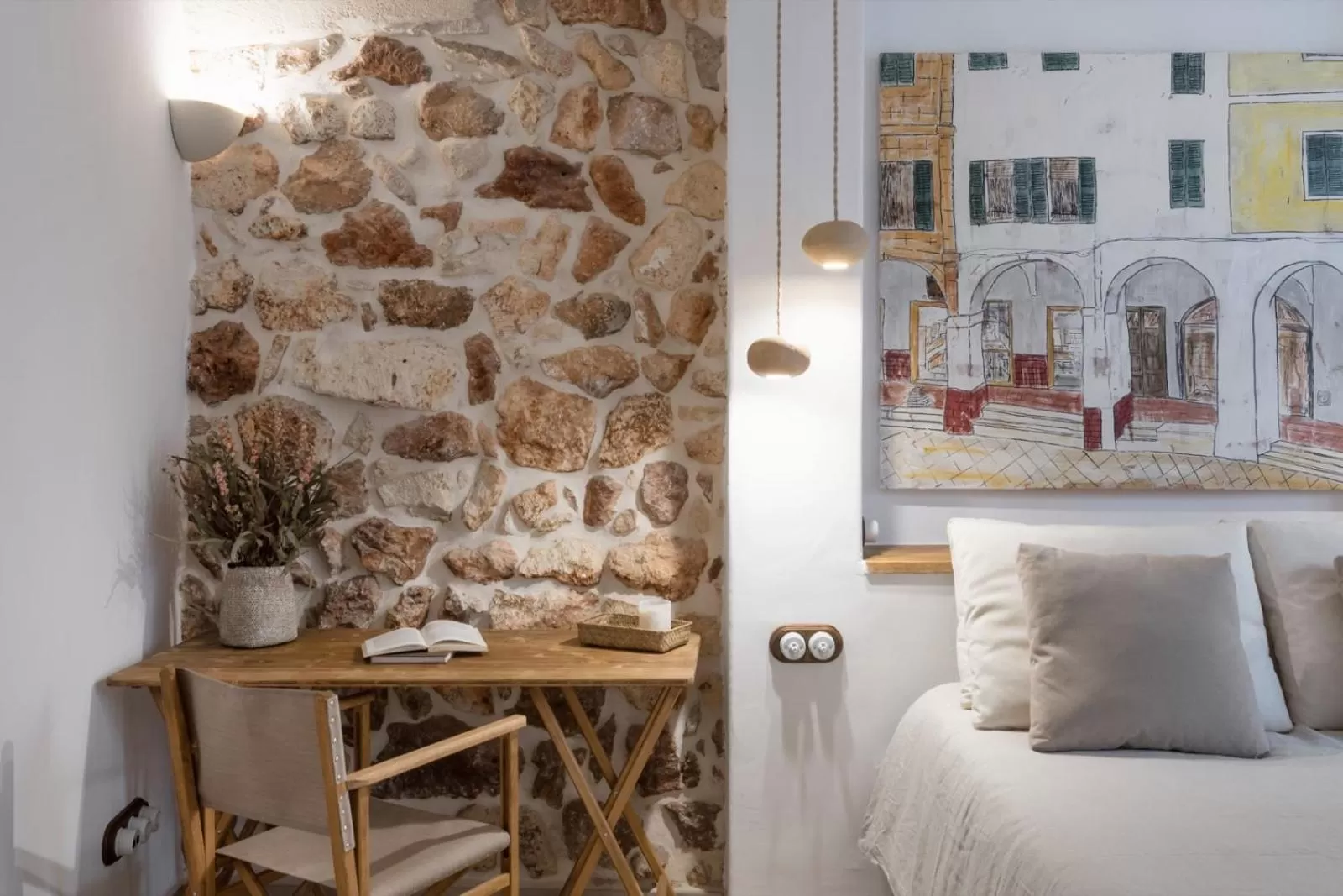 Bed in Hotel Nou Sant Antoni