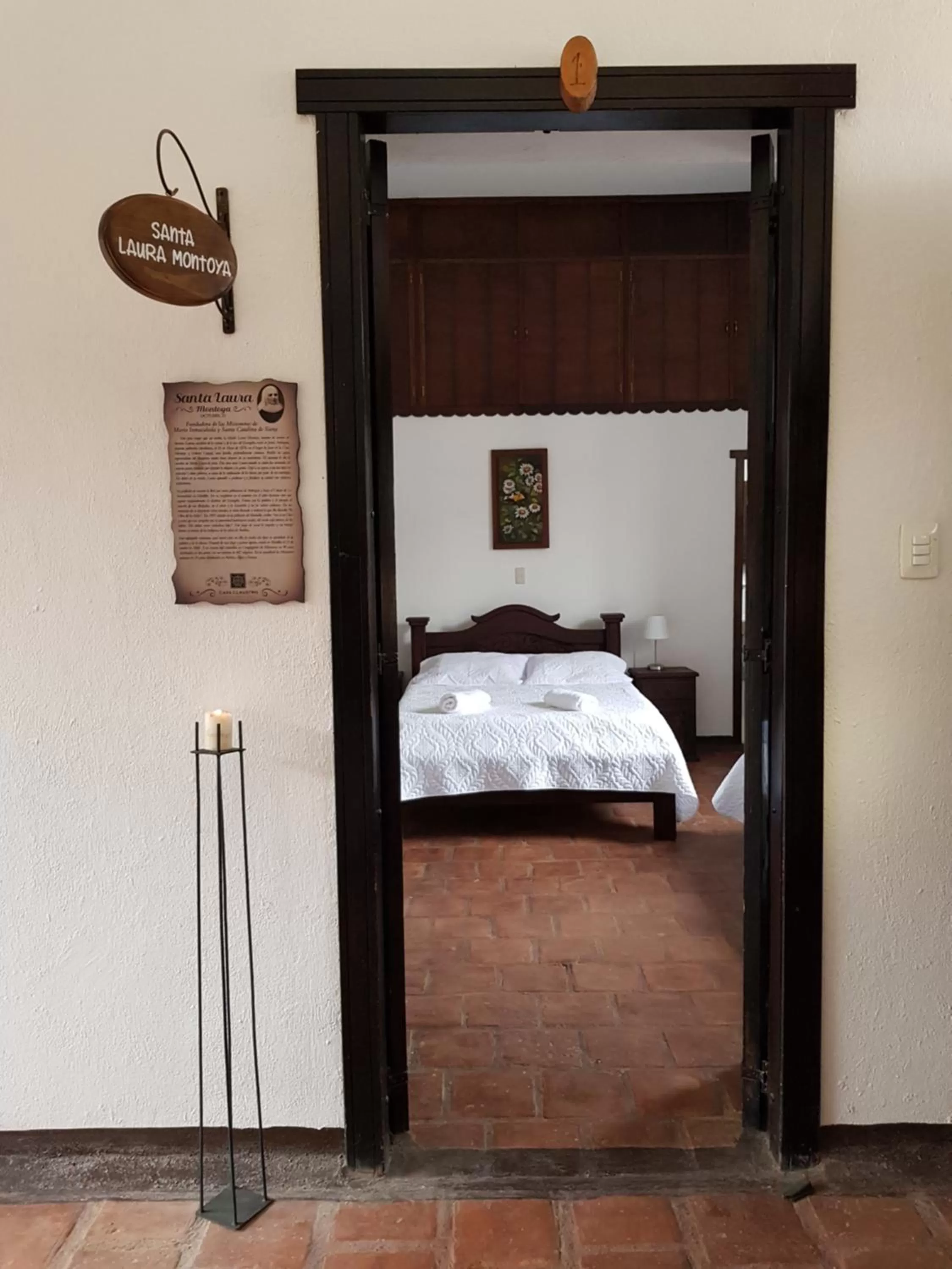 Bed in Hotel Casa Claustro De Zapatoca