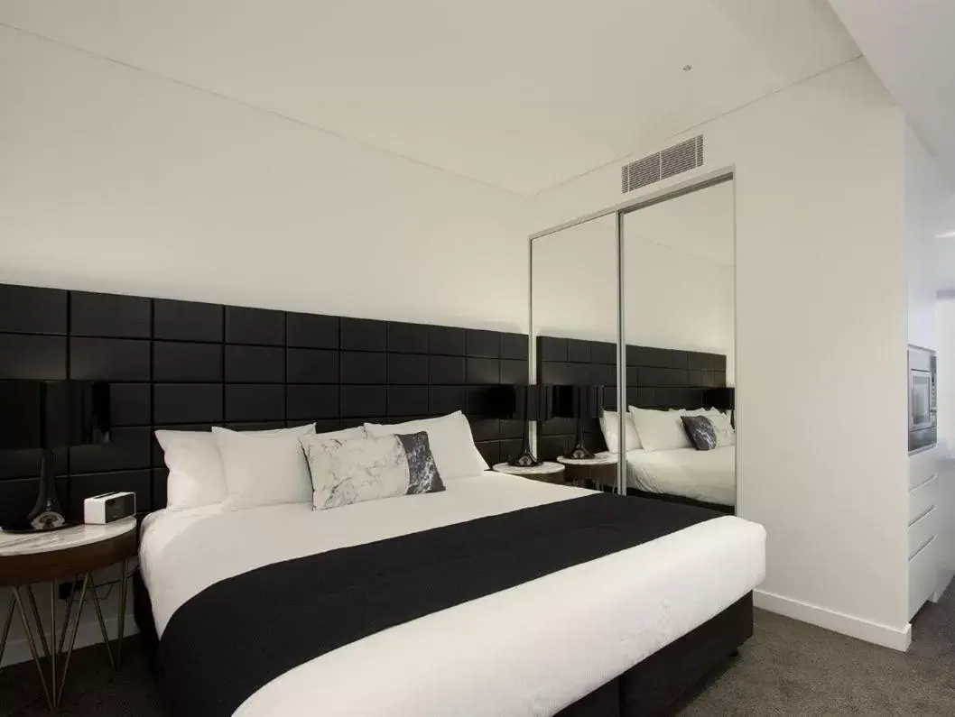 Bed in Silkari Suites at Chatswood