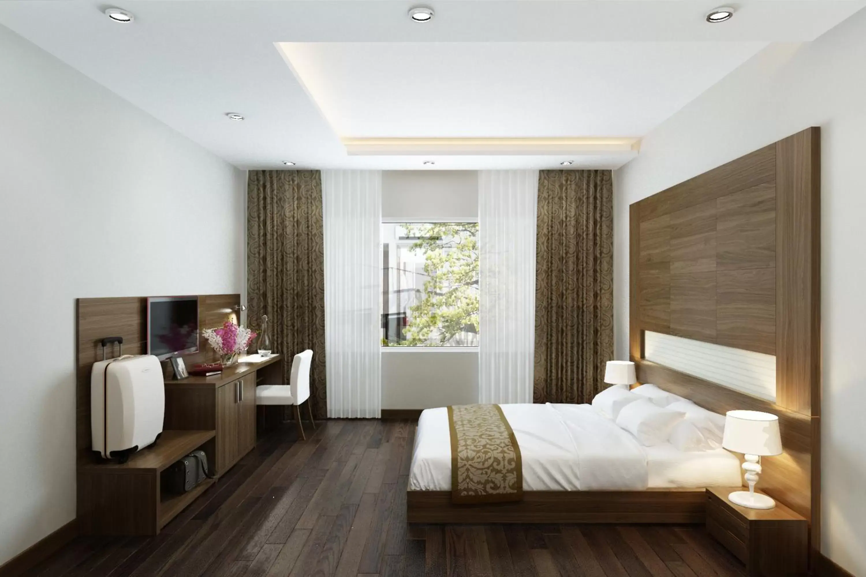 Bedroom, Room Photo in Eco Luxury Hotel Hanoi