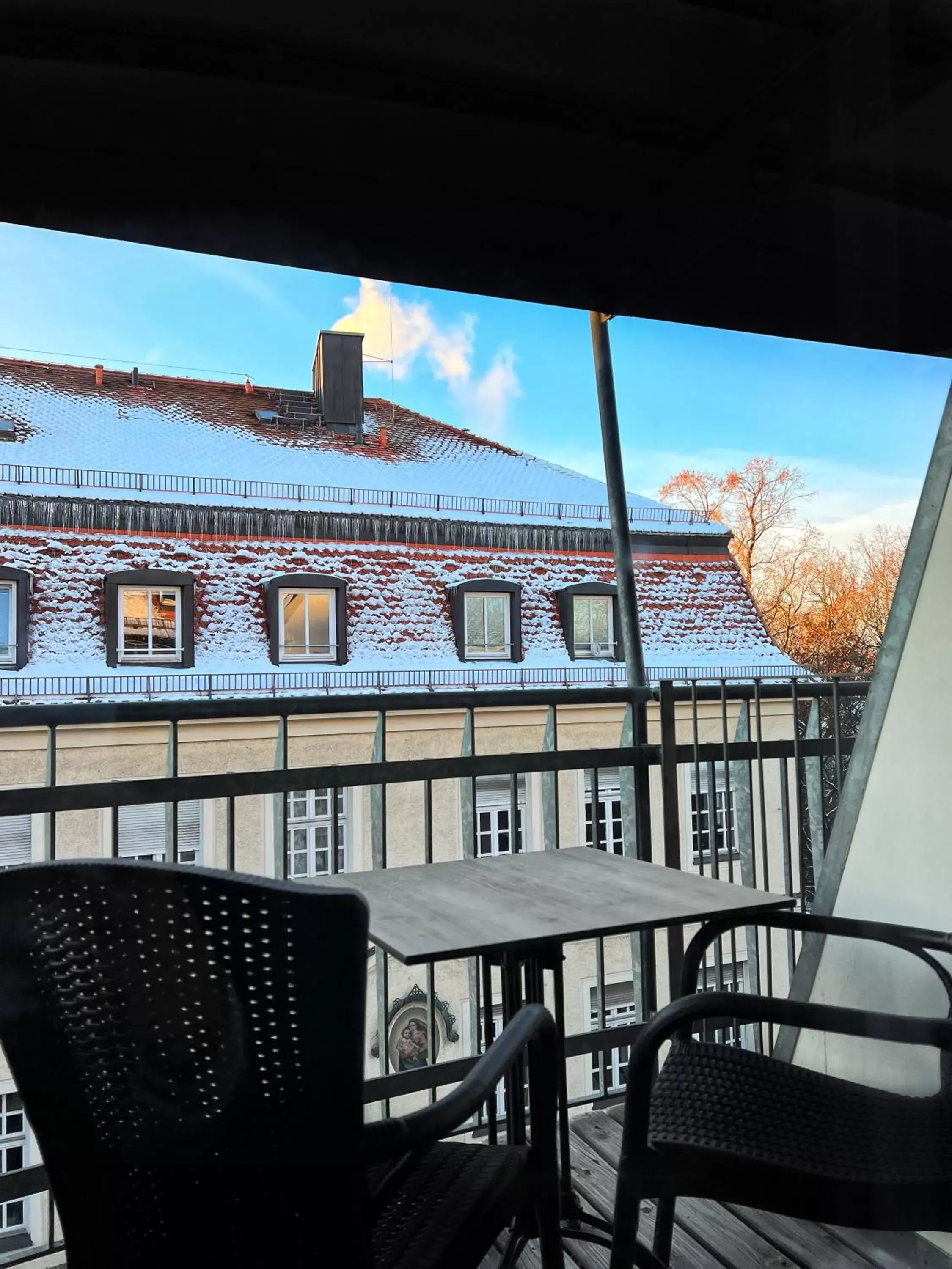 Winter, Balcony/Terrace in Hotel Prinz