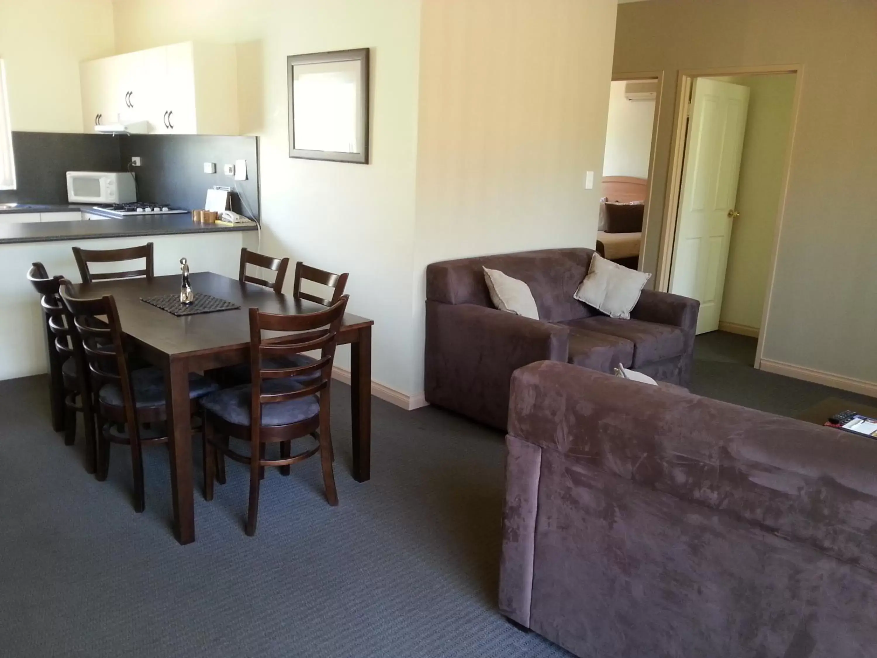 Living room, Dining Area in Alice On Todd Apartments