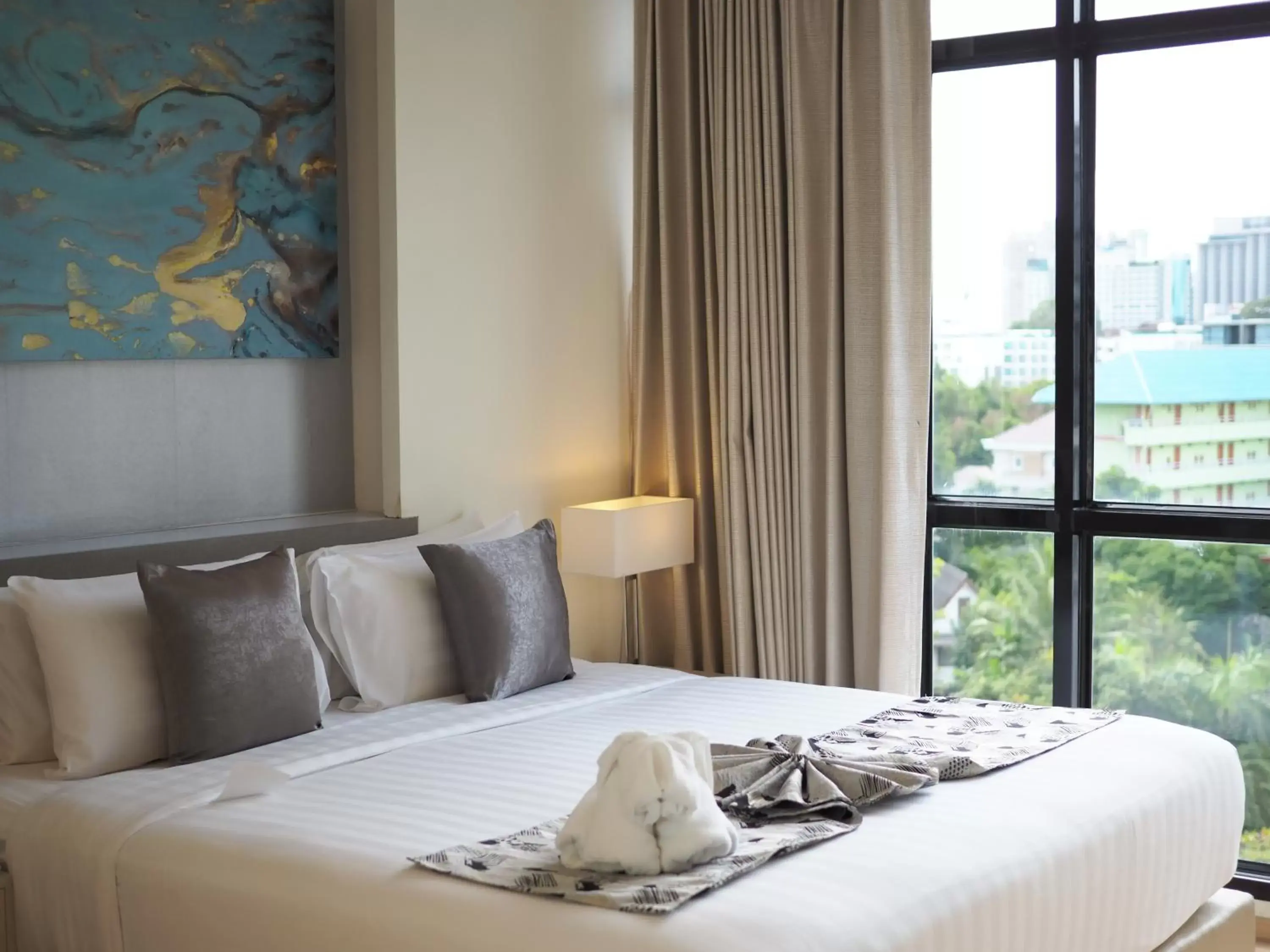 View (from property/room), Bed in Arden Hotel and Residence by At Mind