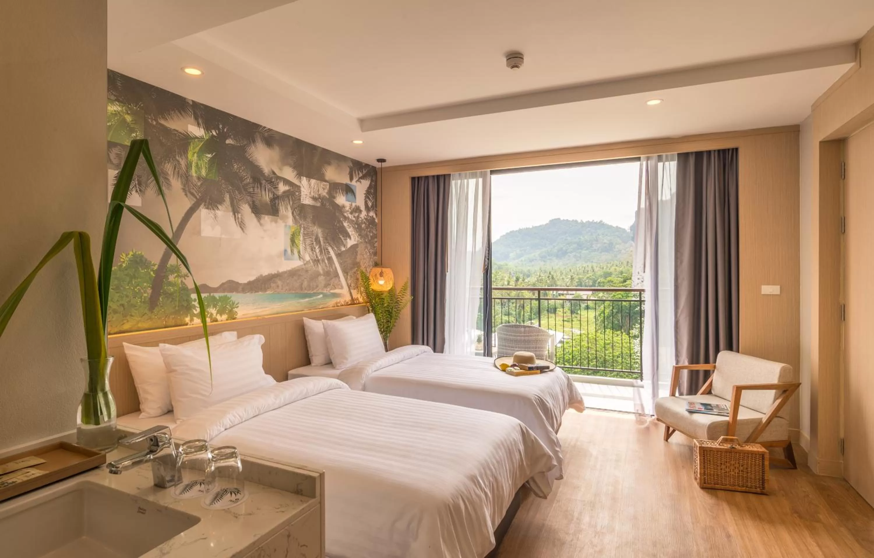 Mountain view, Bed in Sea Seeker Krabi Resort