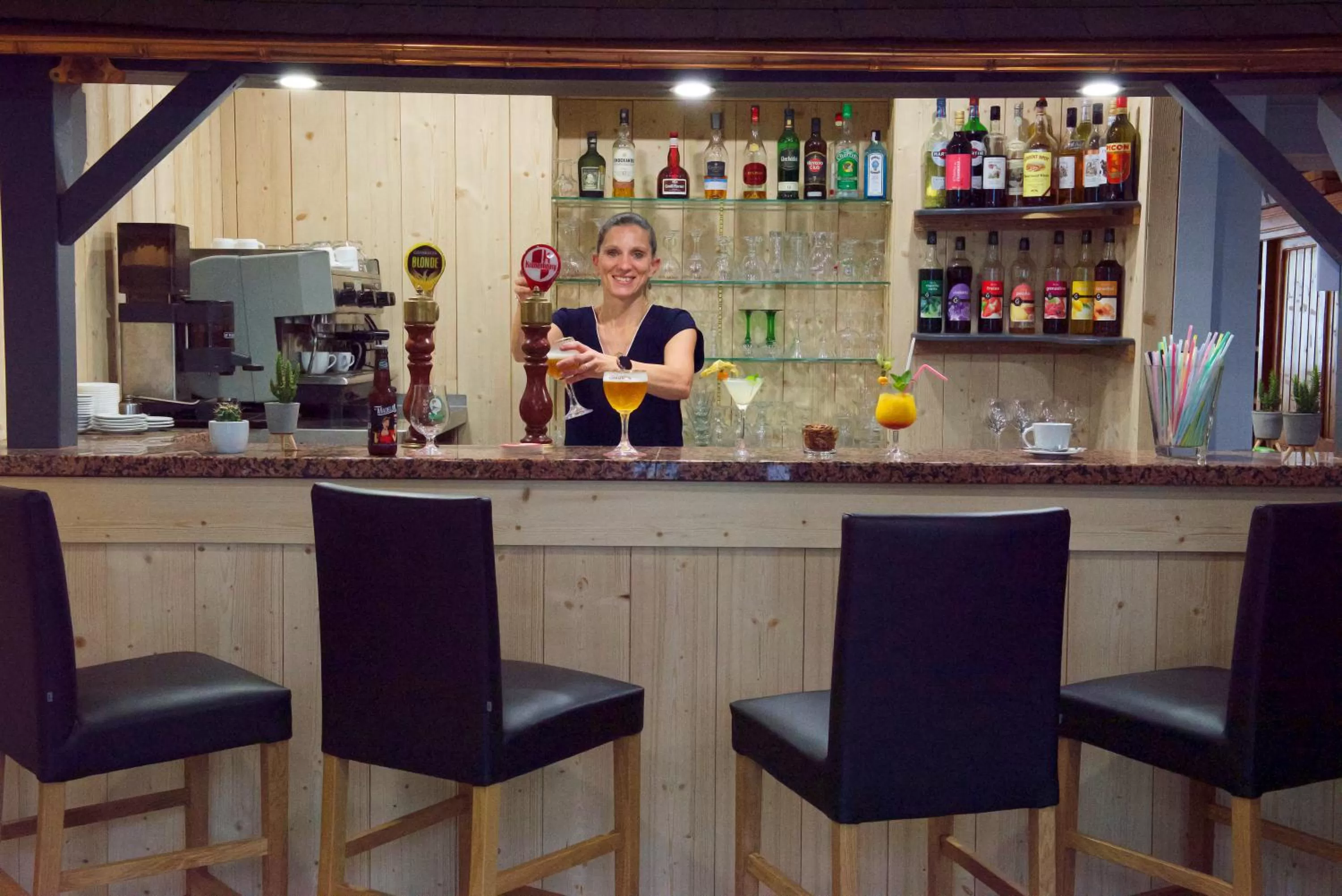 Lounge or bar in Hotel Restaurant Du Haut Du Roc