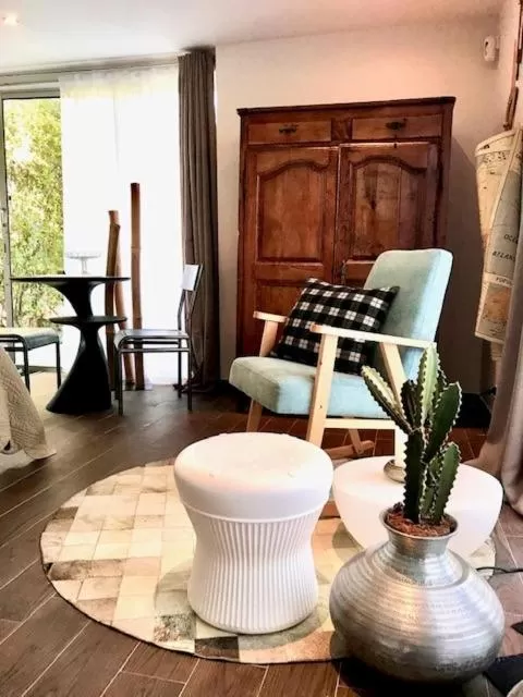 Living room, Seating Area in La cactée singulière