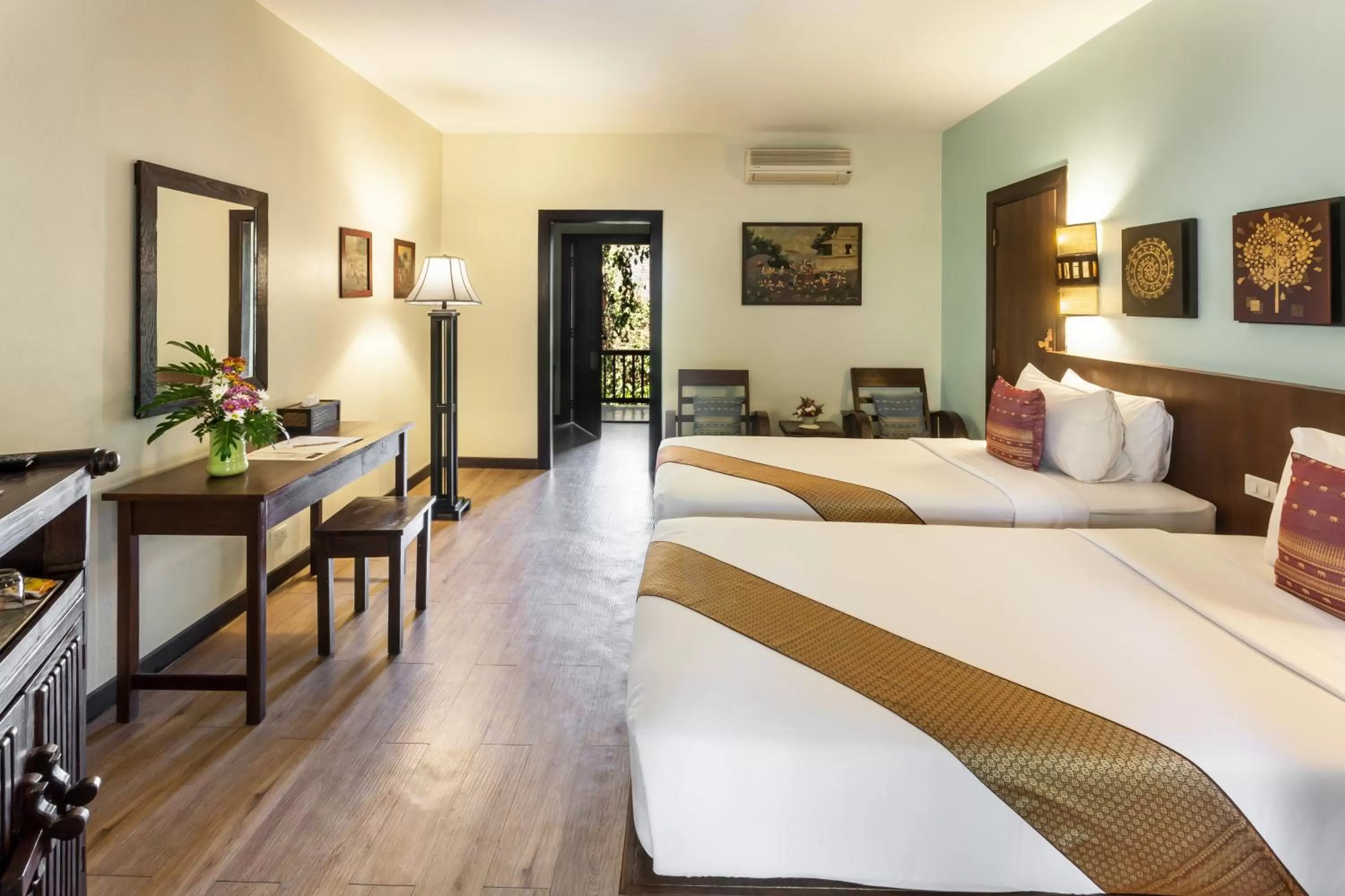 Photo of the whole room, Bed in Lanna Dusita Riverside Boutique Resort