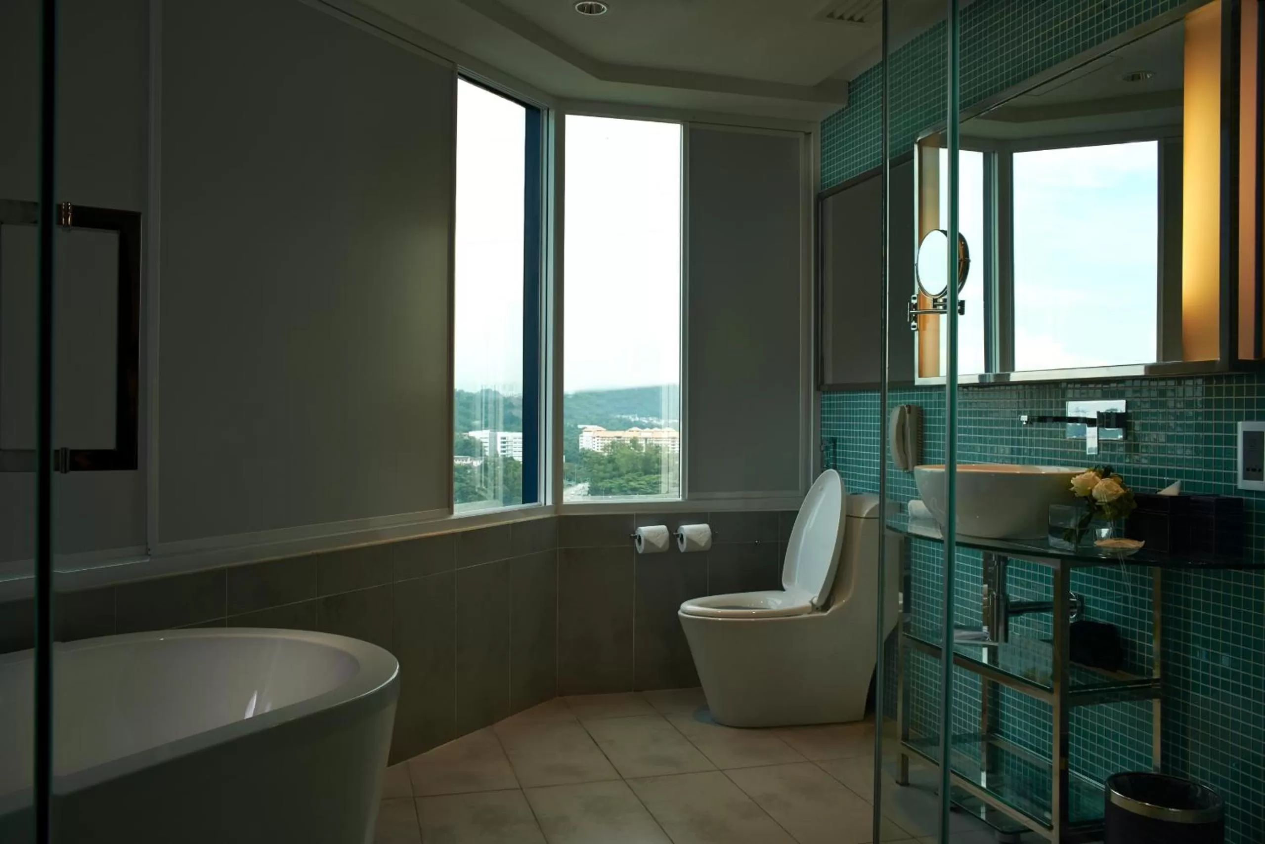 Bathroom in Wyndham Grand Bangsar Kuala Lumpur