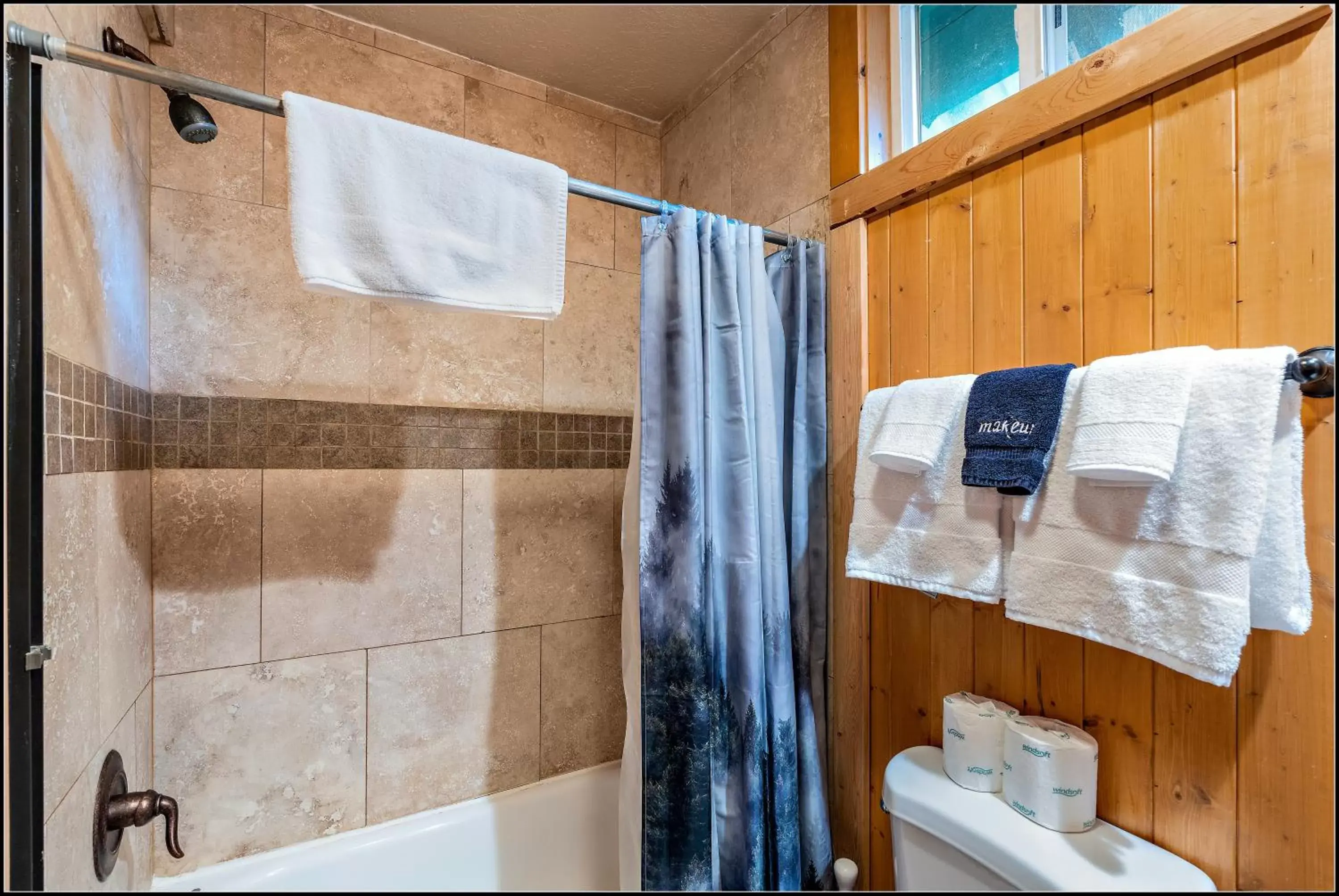 Shower, Bathroom in Brundage Bungalows