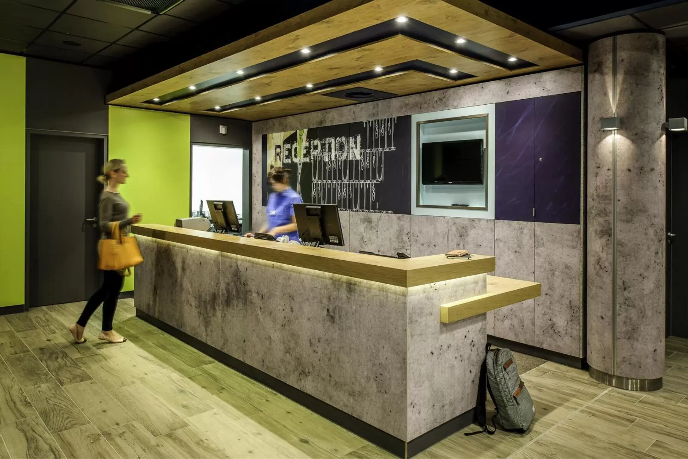 Lobby or reception in ibis budget Zurich Airport