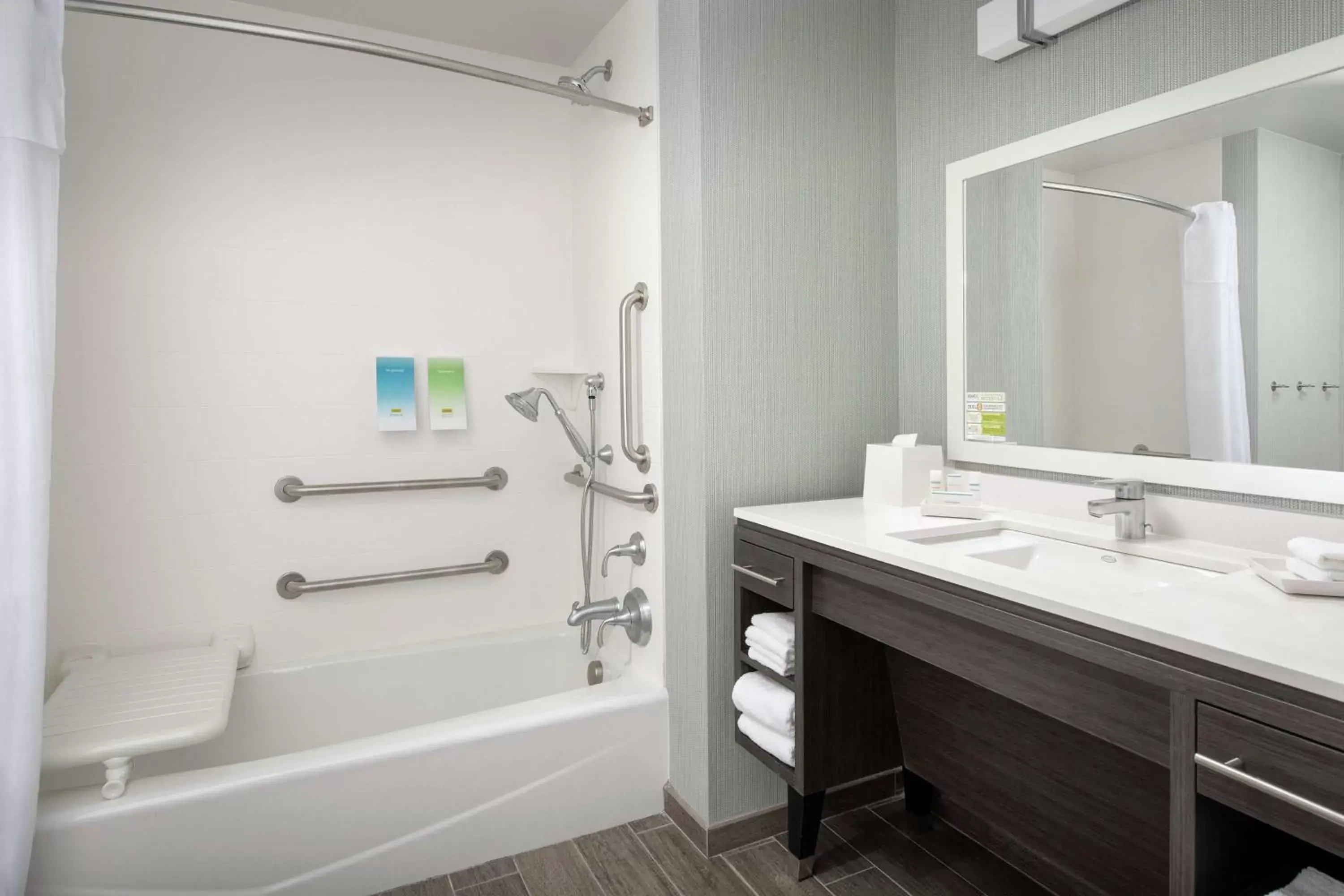 Bathroom in Home2 Suites By Hilton Charlottesville Downtown