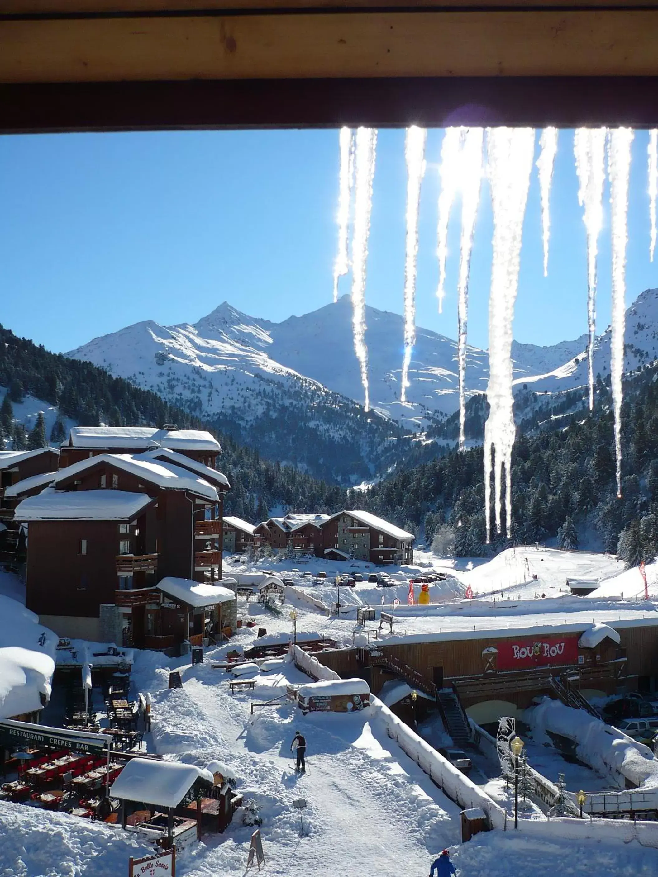 View (from property/room), Winter in Hotel Mont Vallon