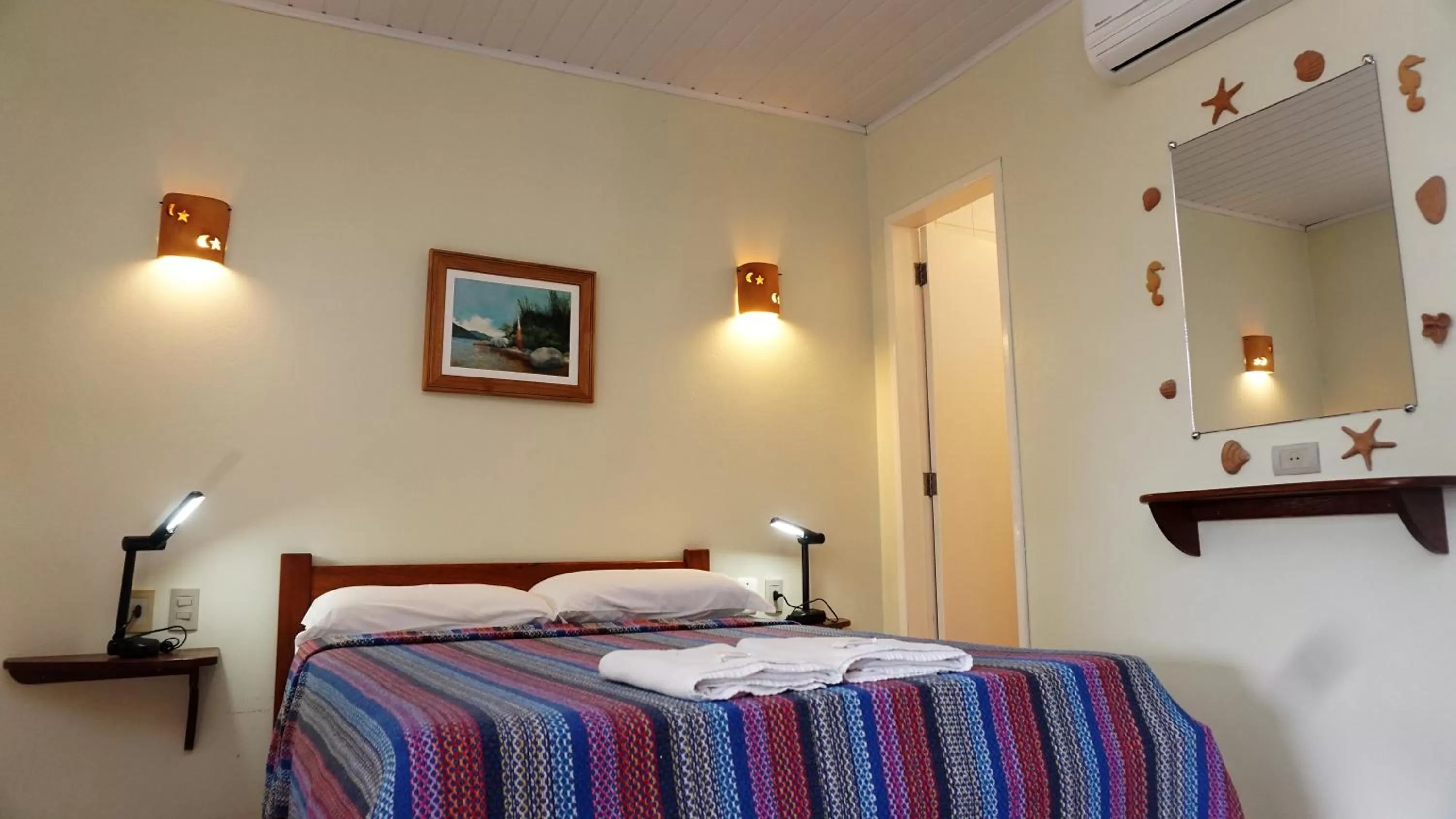 Bed in Pousada Barratur