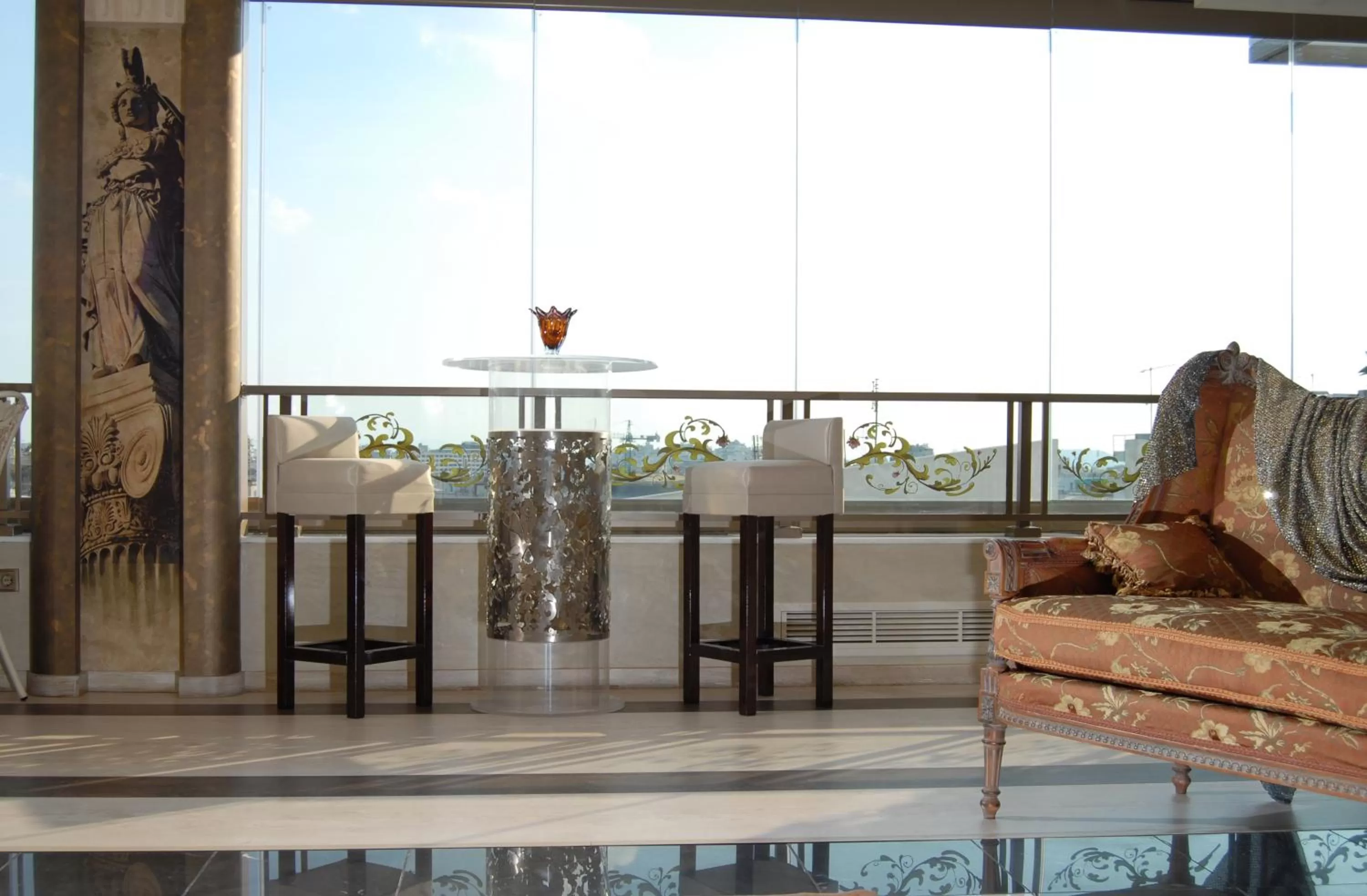 Decorative detail in The Athenian Callirhoe Exclusive Hotel