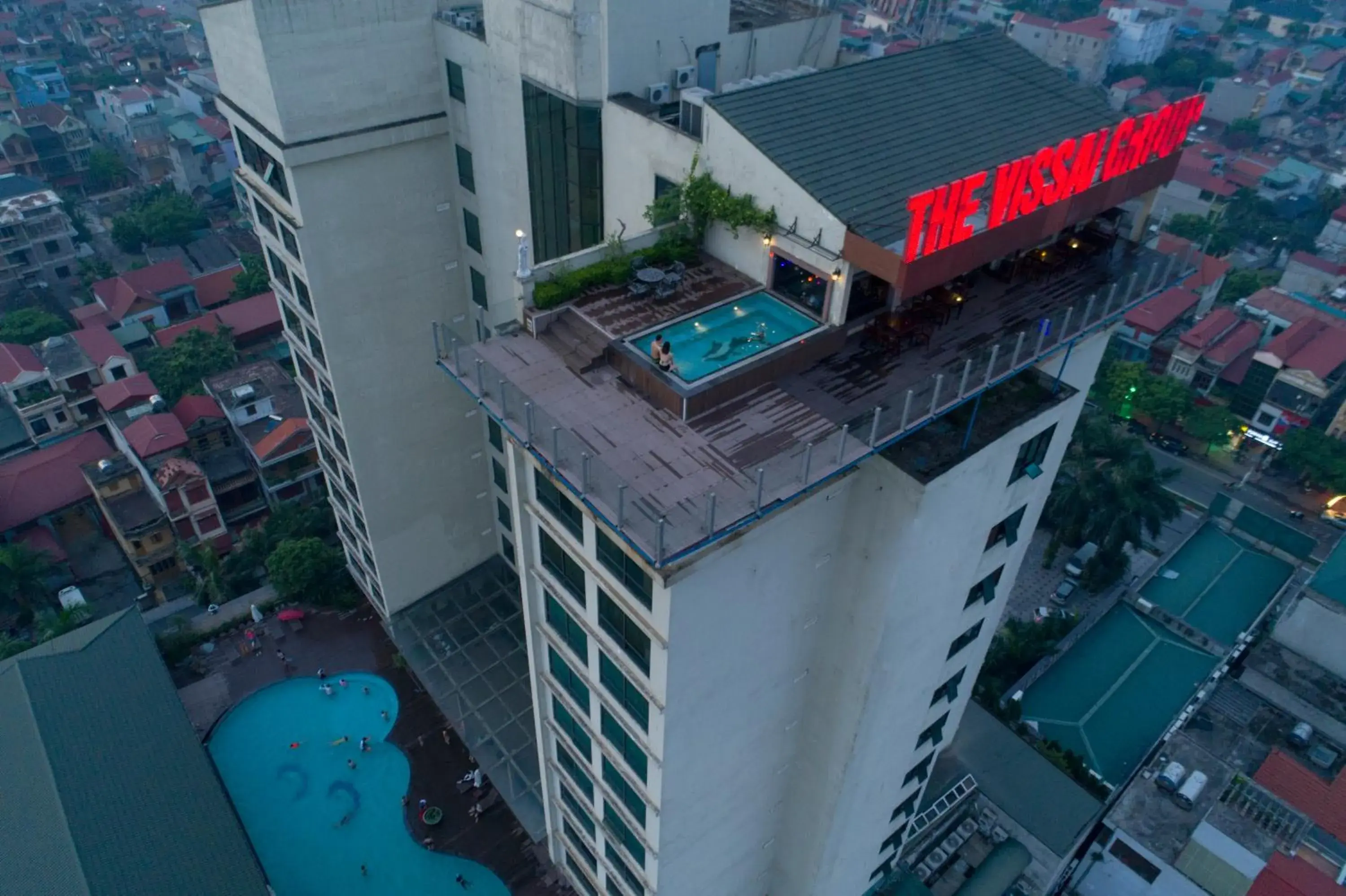 Swimming pool, Bird's-eye View in The Vissai Hotel