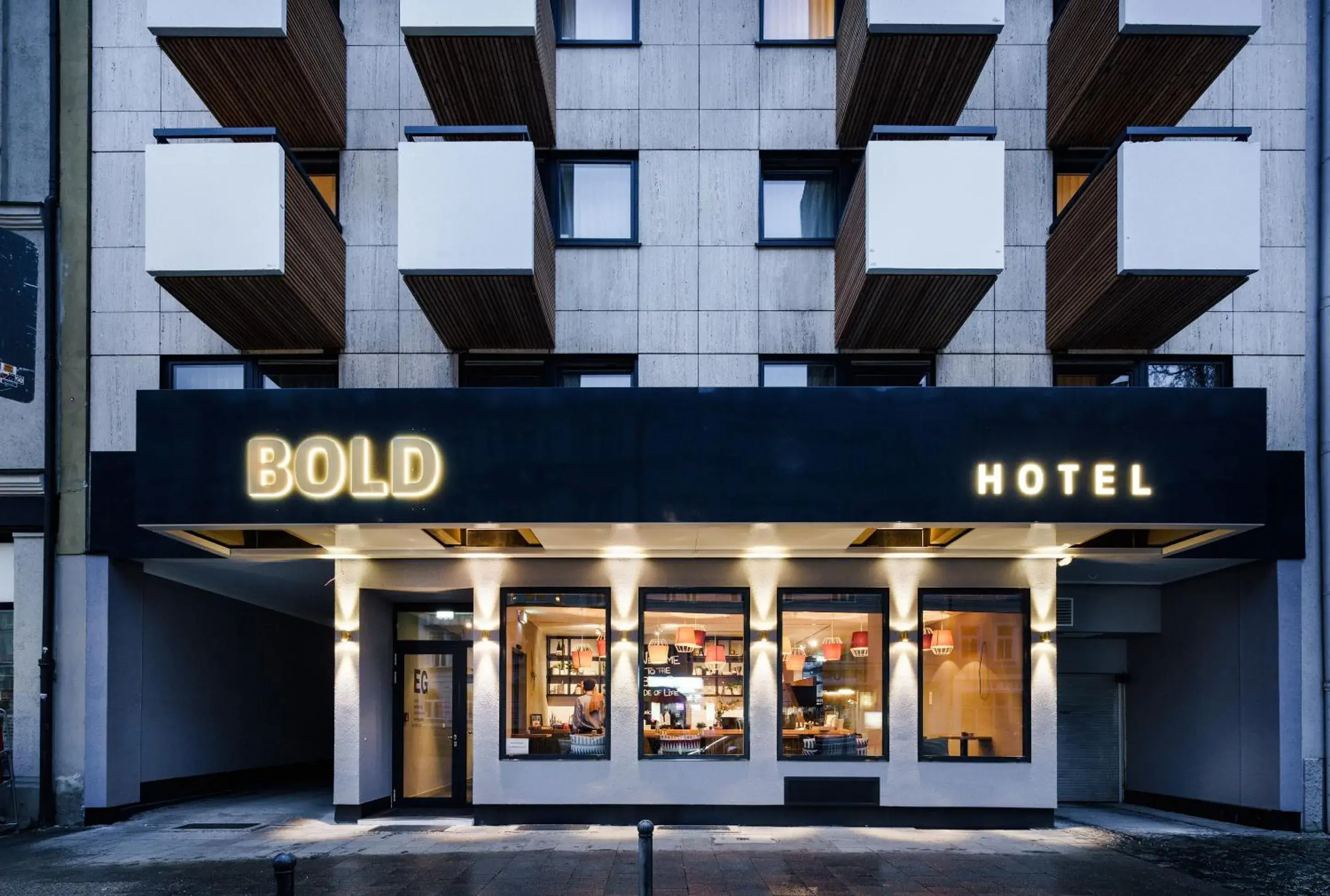 Facade/entrance in Bold Hotel München Zentrum
