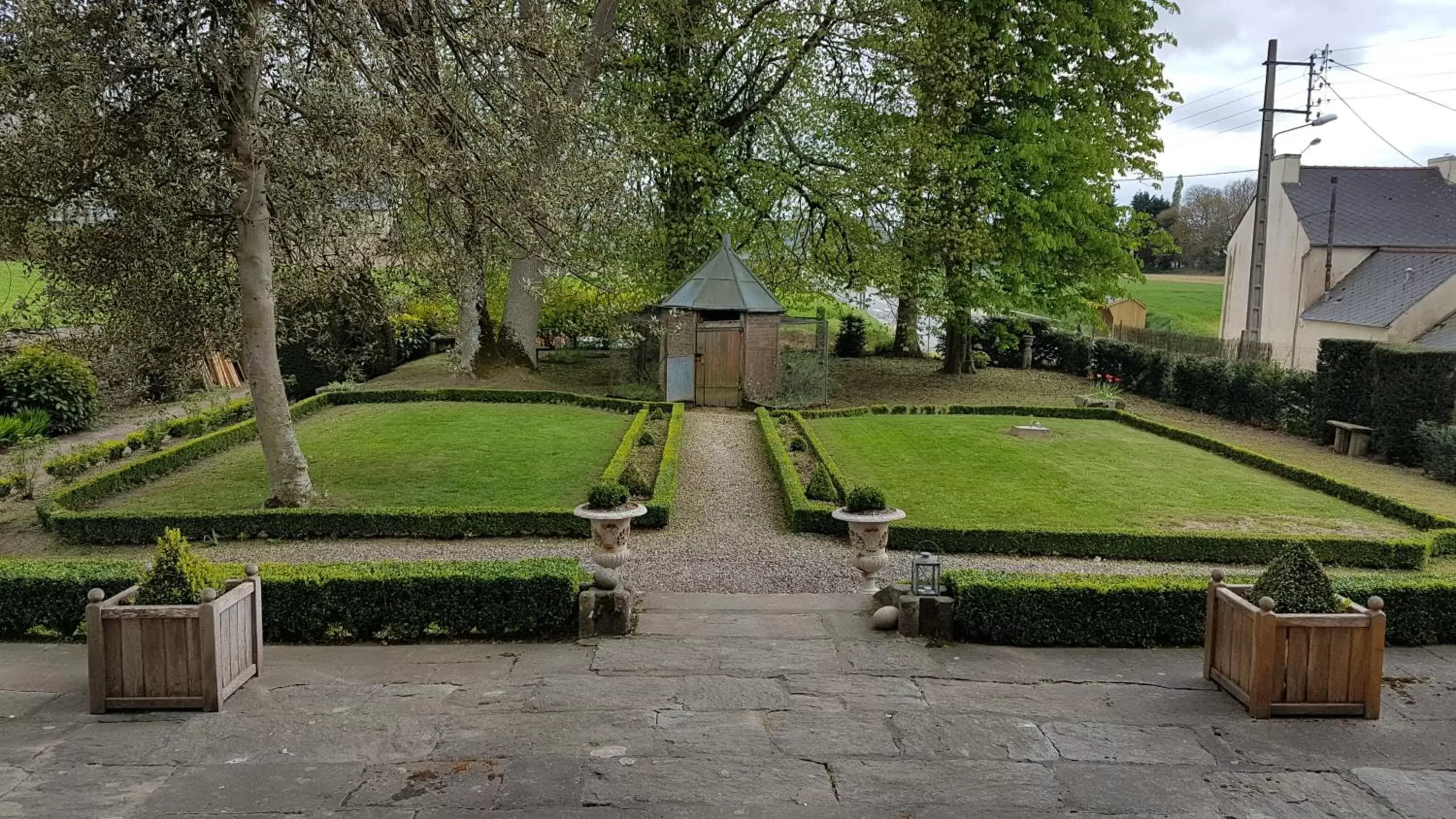 Garden in Le Manoir de la Bigotière