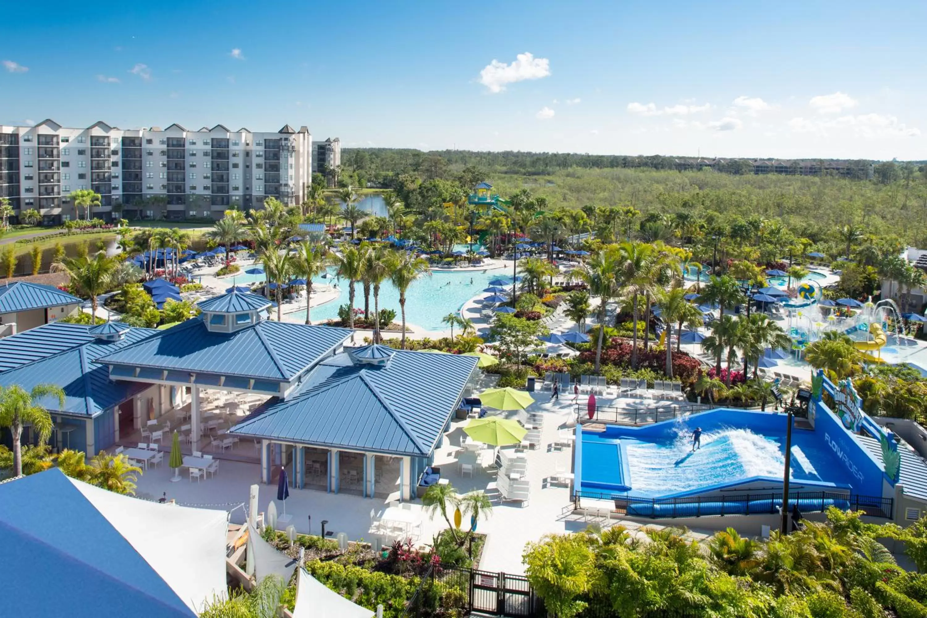 Bird's eye view, Pool View in The Grove Resort & Water Park Orlando