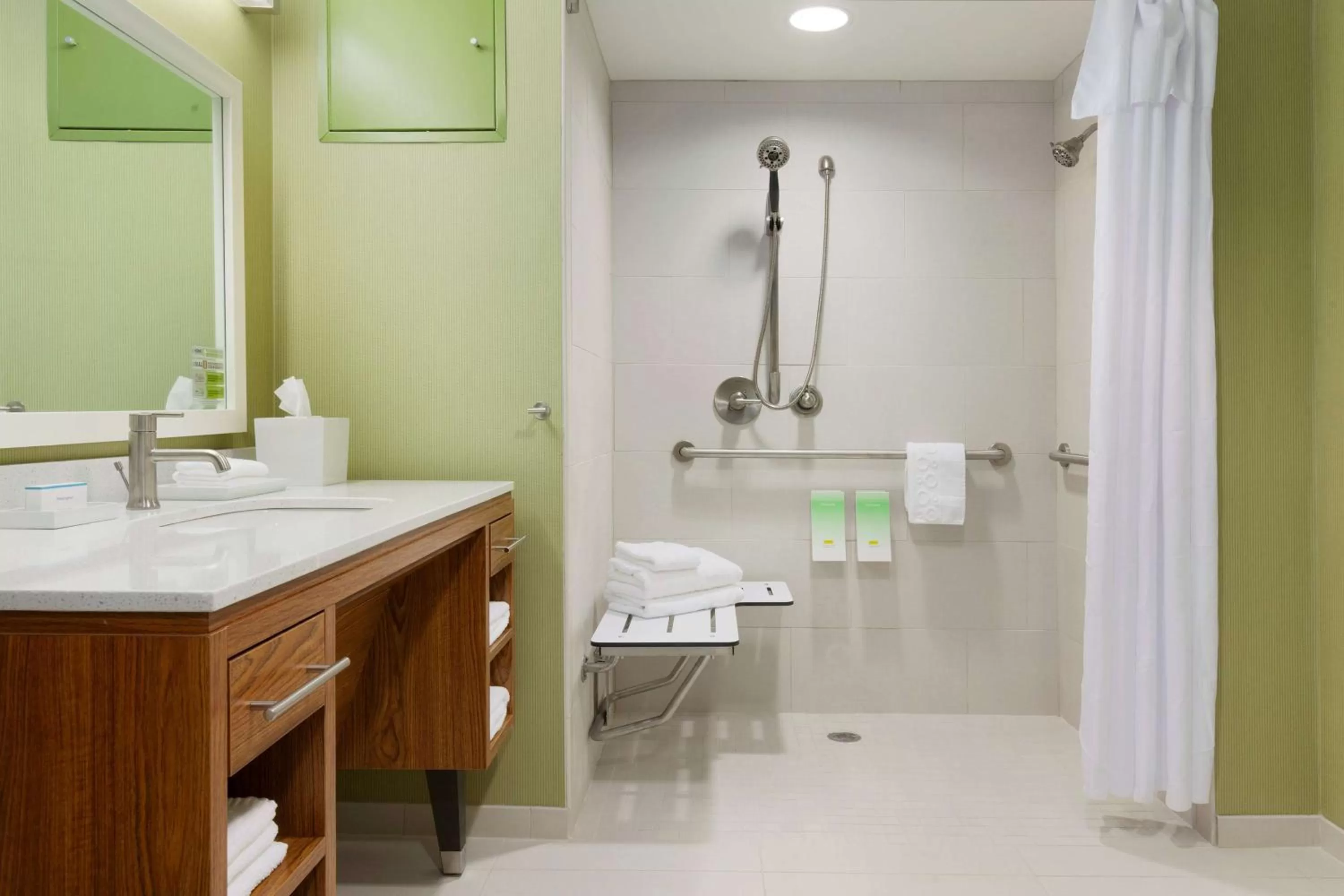 Bathroom in Home2 Suites by Hilton Champaign/Urbana