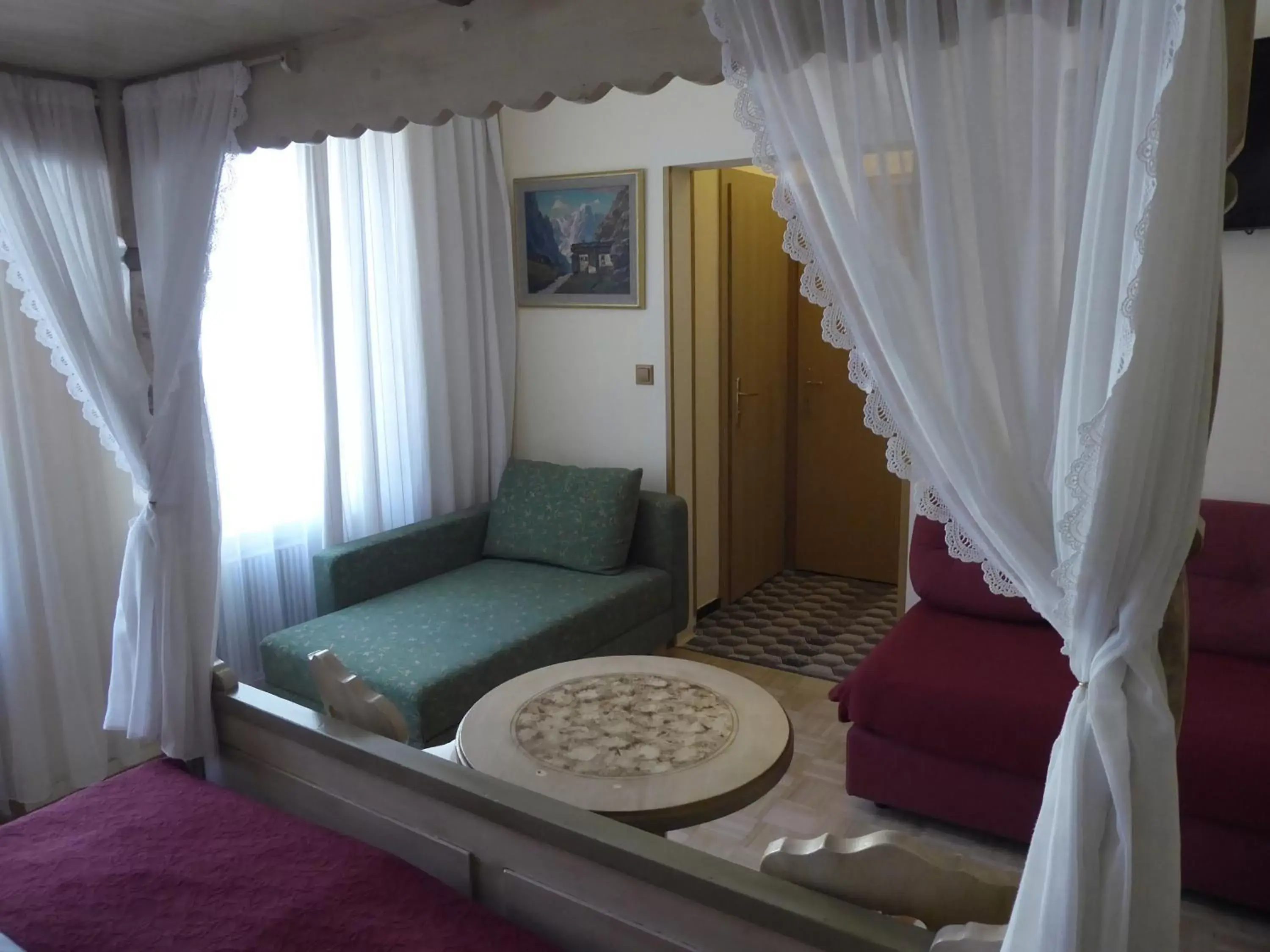 Bed, Seating Area in Adlerhof