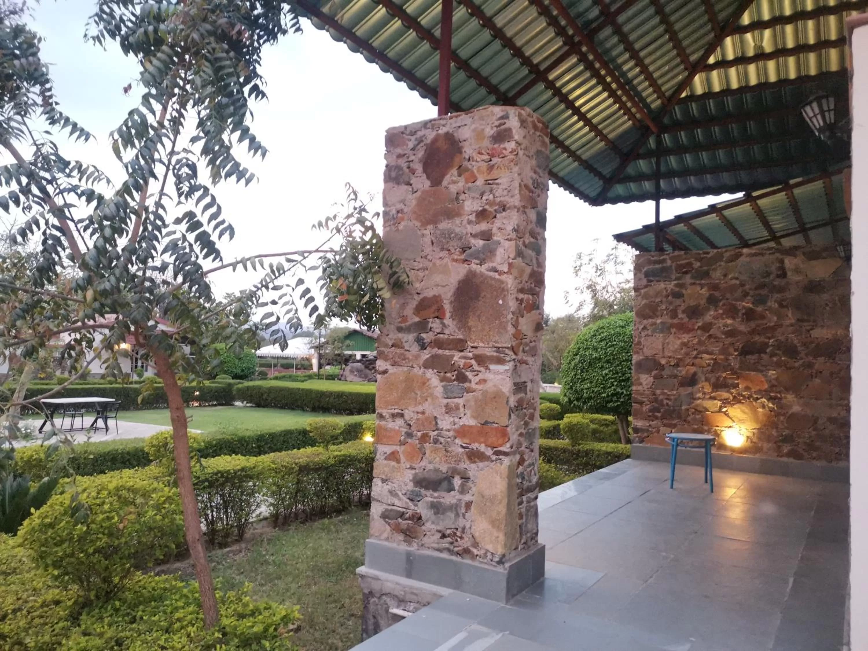 Balcony/Terrace in Astroport Sariska Treetop by Eight Continents