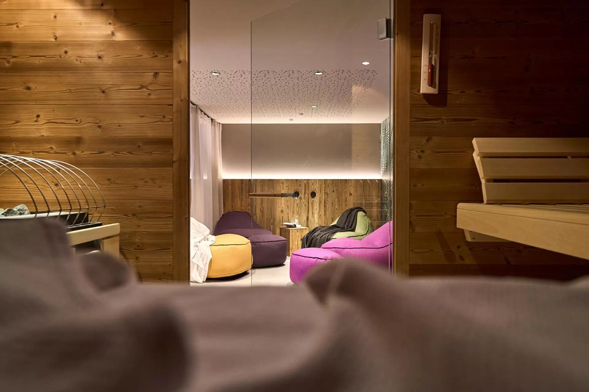Sauna, Bed in Aparthotel Chalina