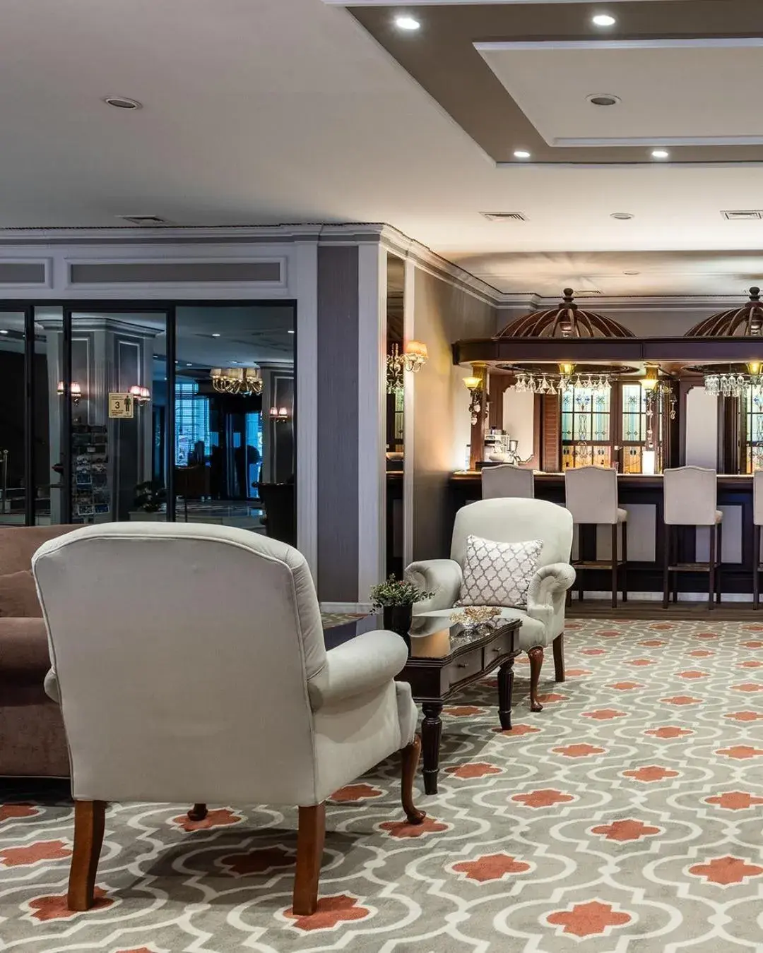 Seating area, Lobby/Reception in Hotel Yigitalp Istanbul