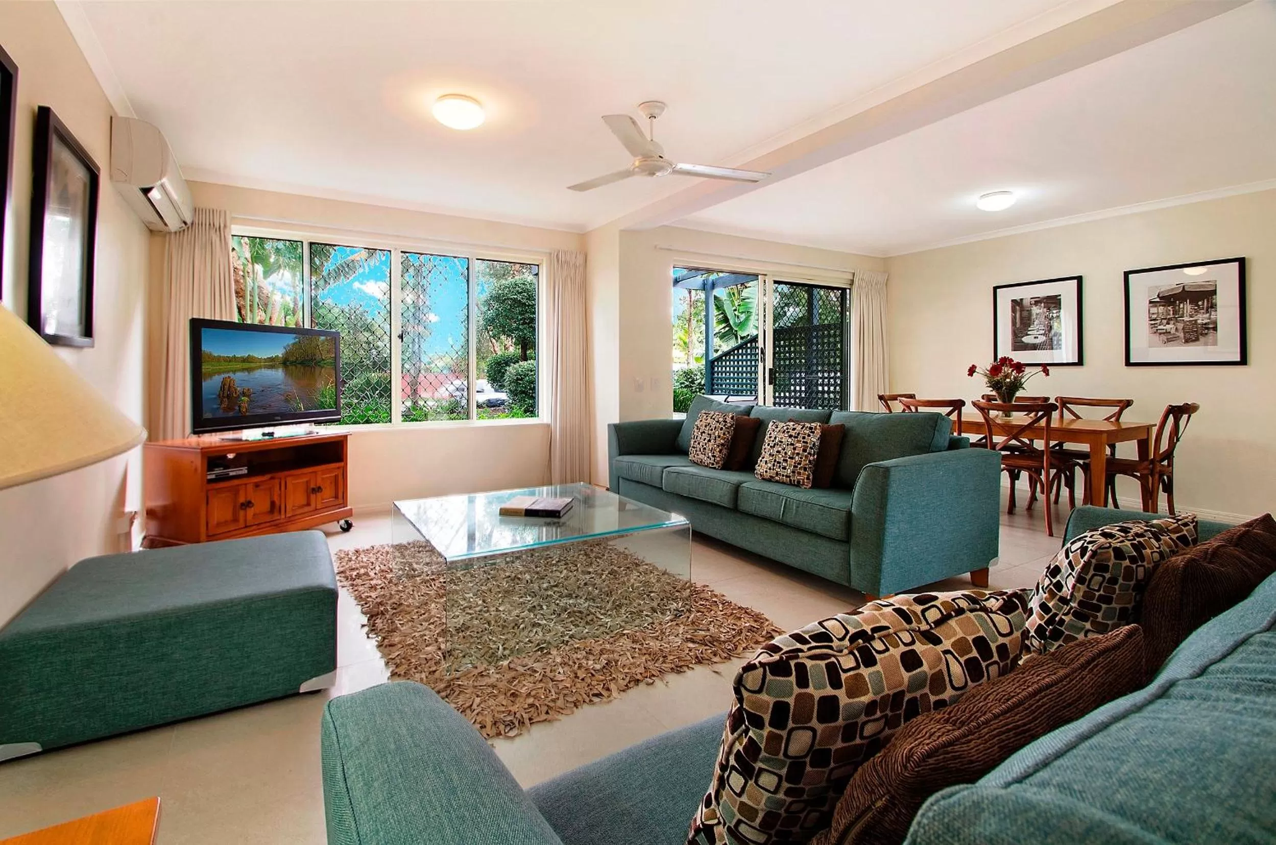 Living room in Ivory Palms Resort Noosa