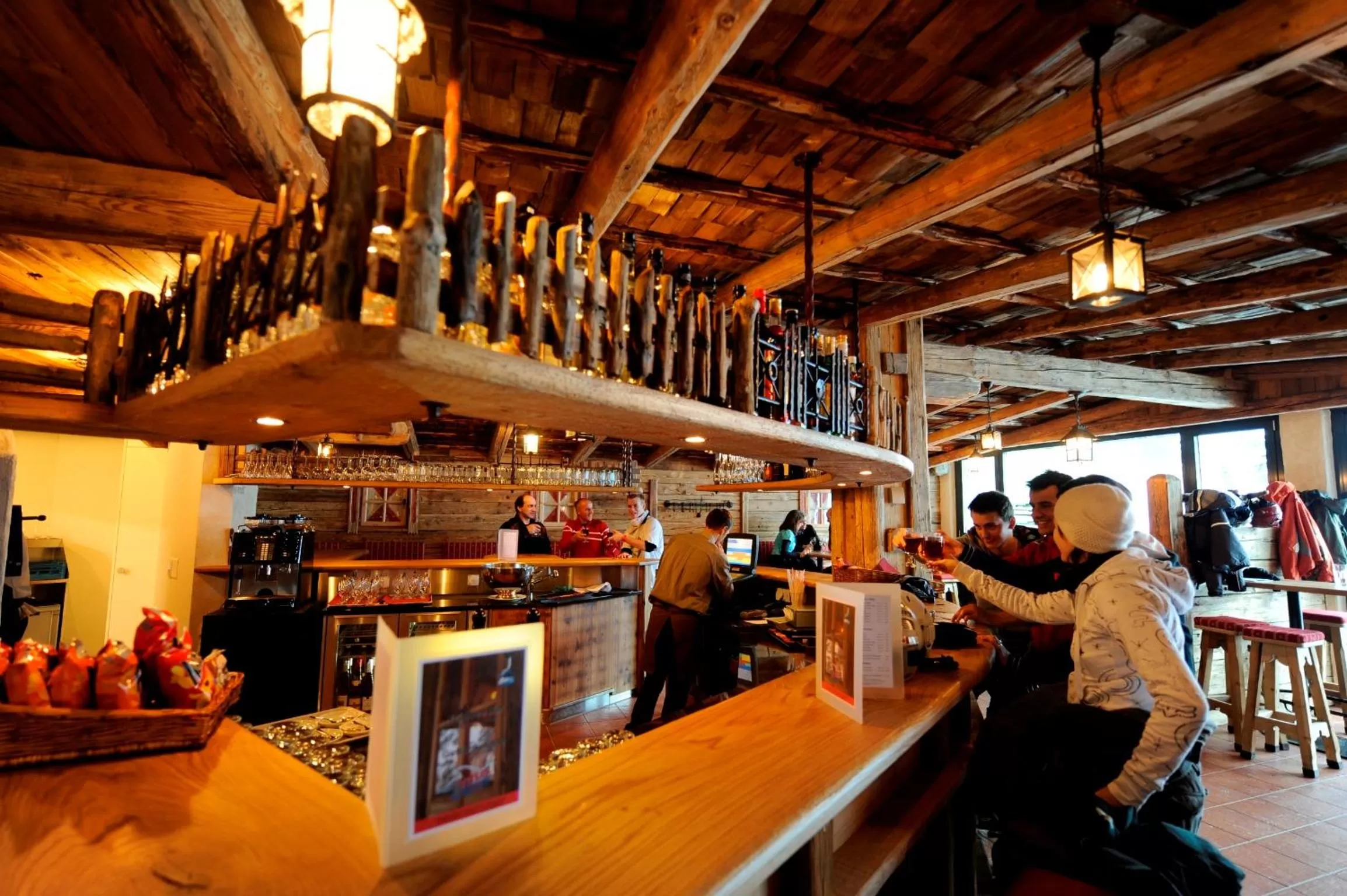 Lounge or bar in Berghotel Trübsee - Accessible Only by Cable Car