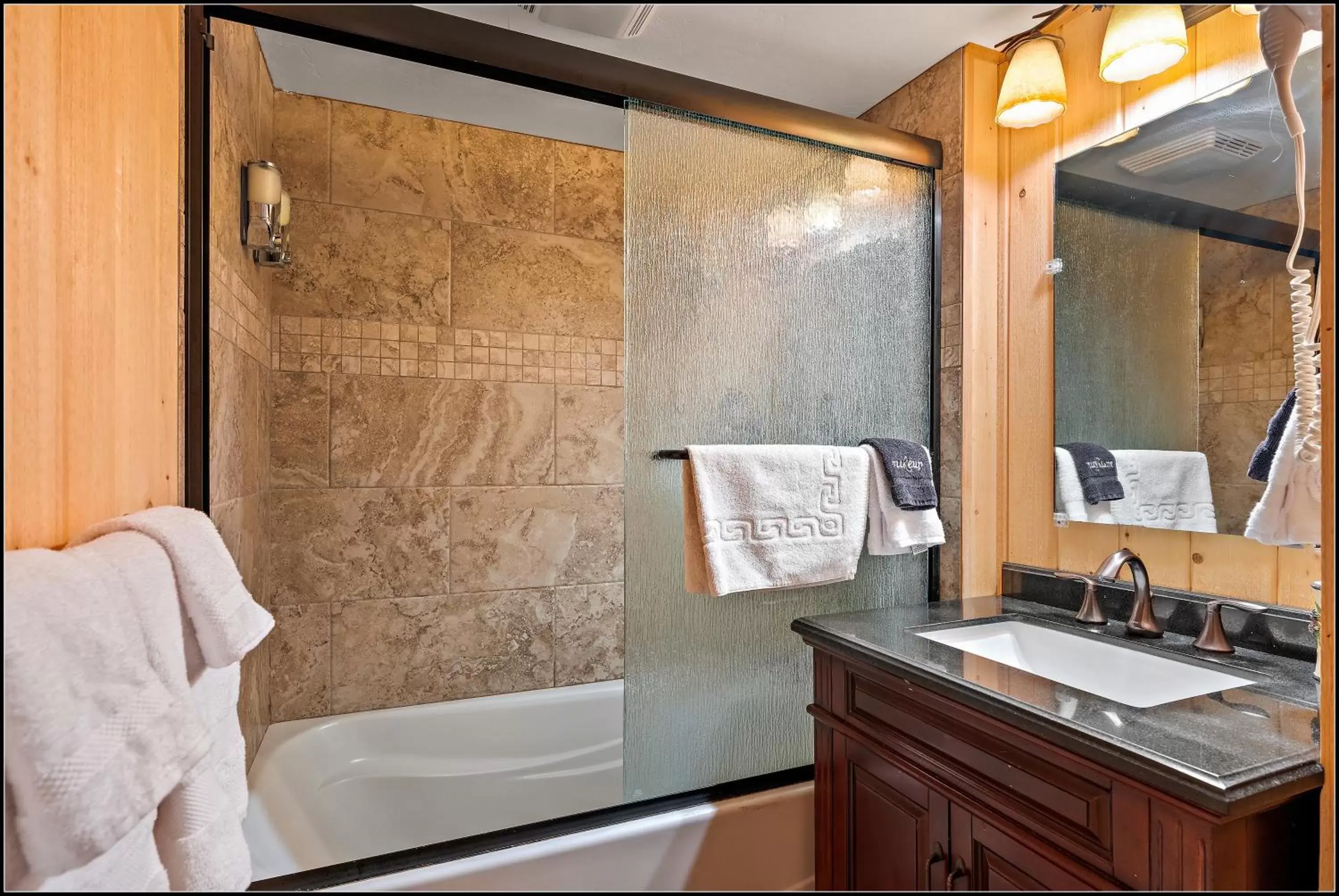 Shower, Bathroom in Brundage Bungalows