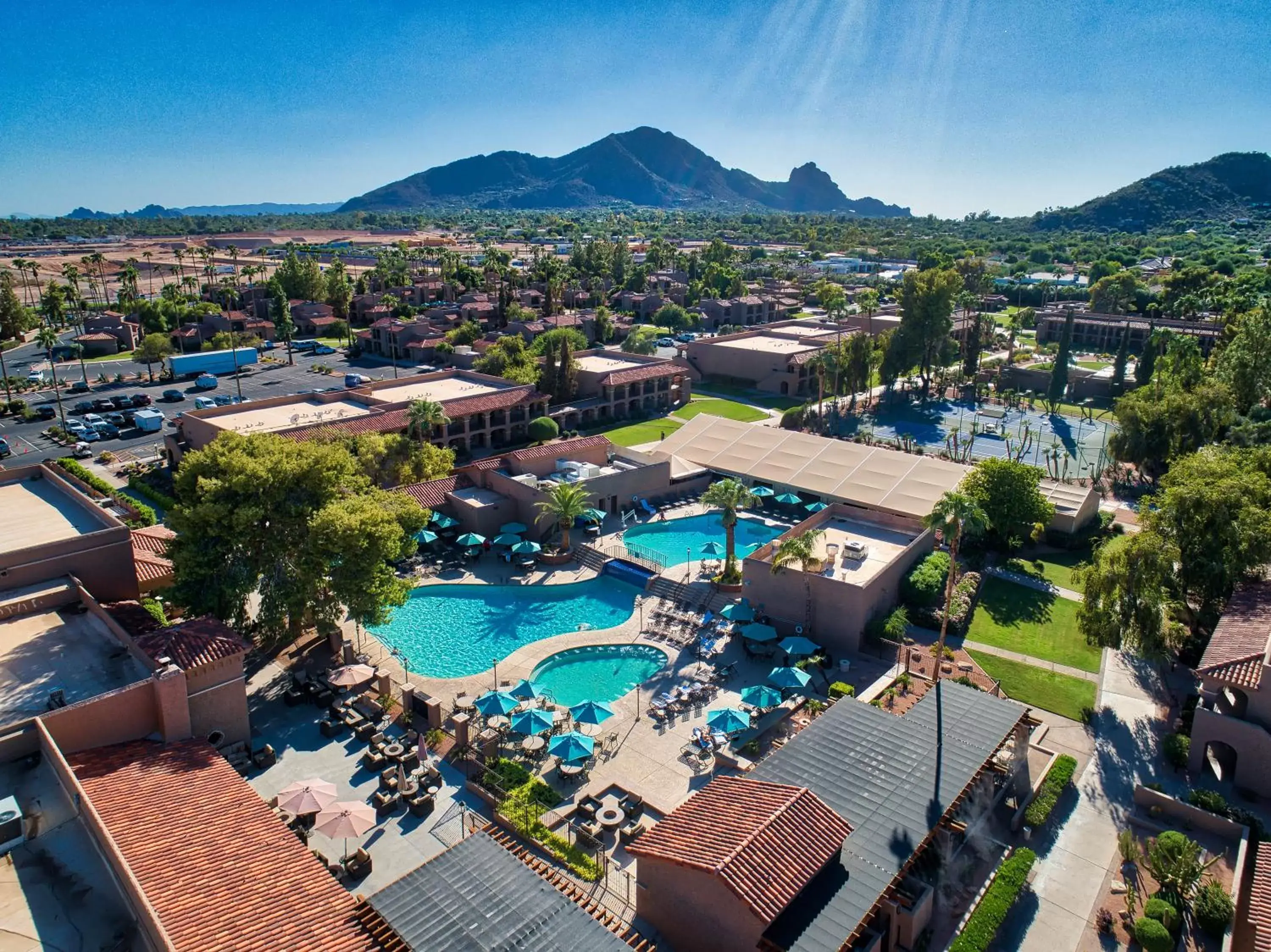 Bird's eye view, Bird's-eye View in The Scottsdale Plaza Resort & Villas