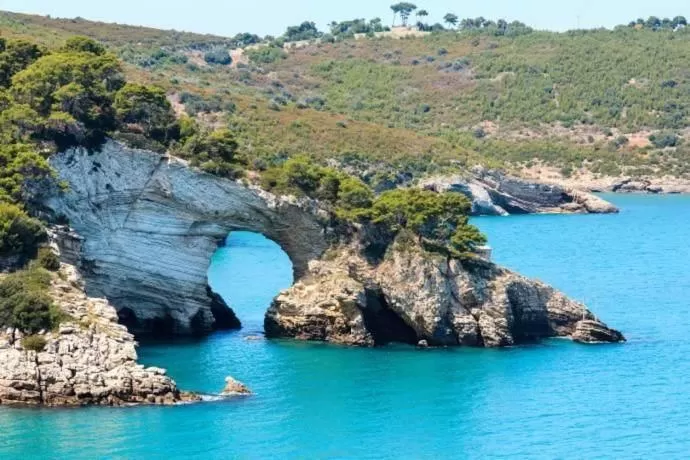 Bird's eye view in B&B Palazzo Manfredi Vieste, Fronte mare con Parcheggio