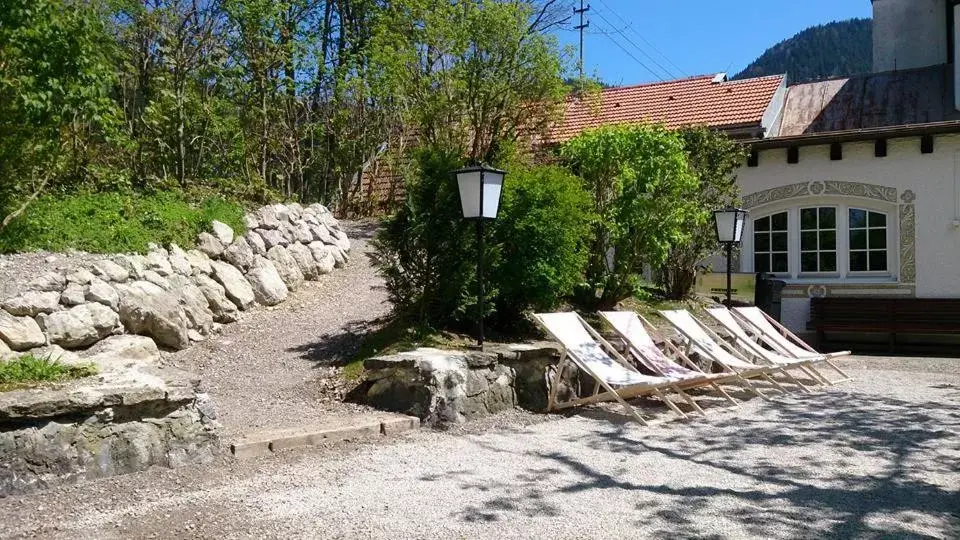 Patio, Property Building in Alpenrose Bayrischzell Hotel