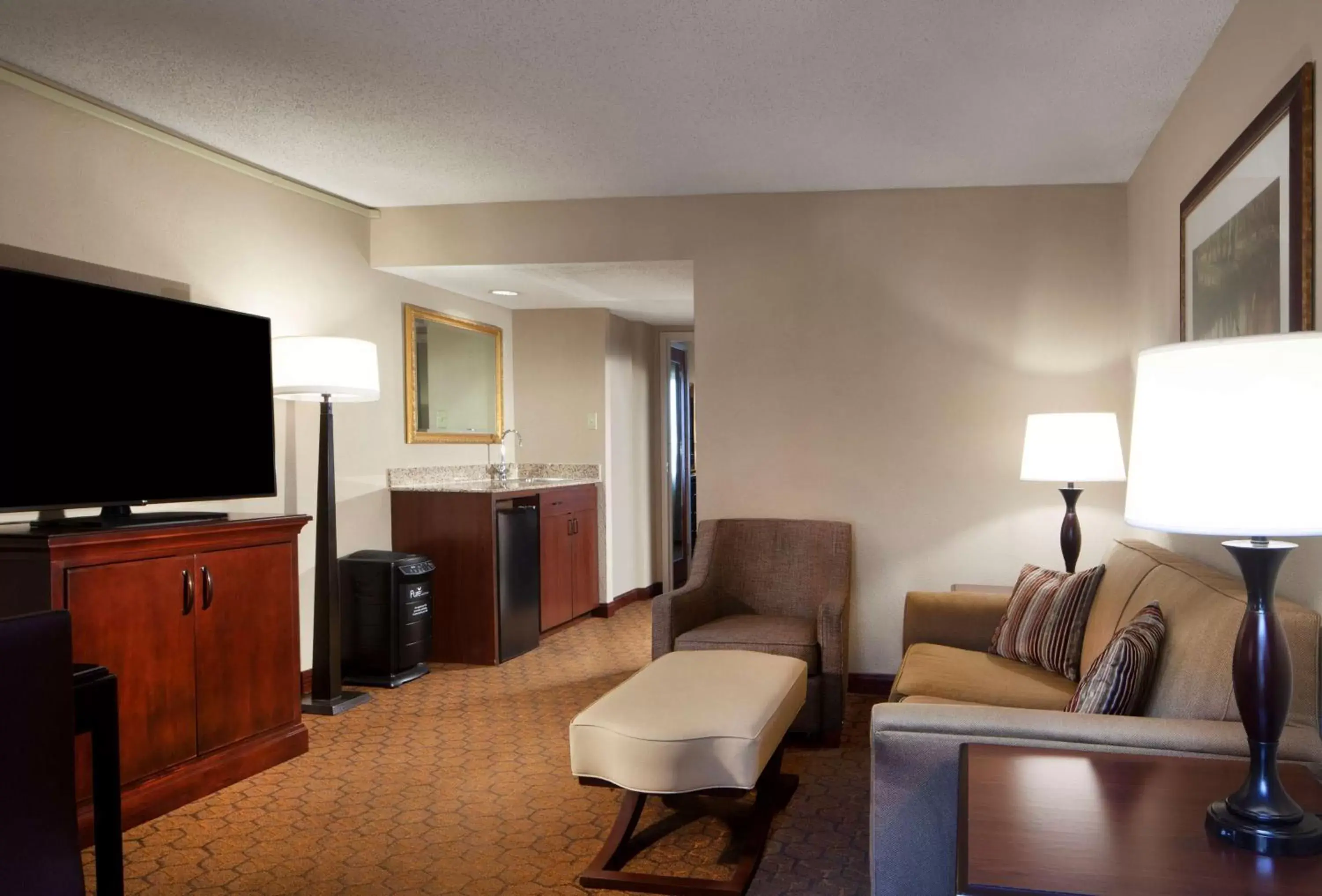 Living room, Seating Area in Embassy Suites by Hilton Dallas Near the Galleria