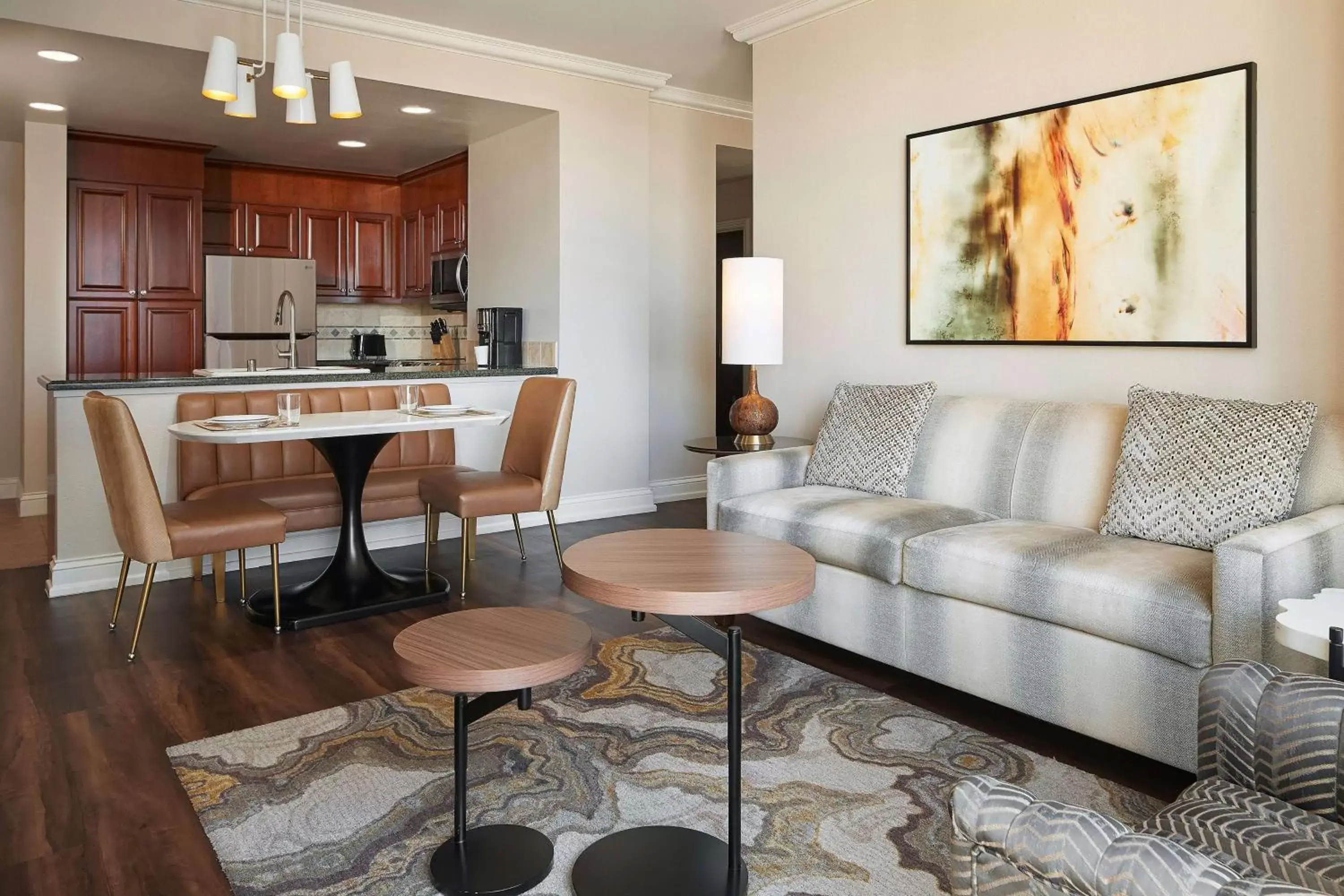 Living room, Seating Area in Hilton Grand Vacations Club on the Las Vegas Strip