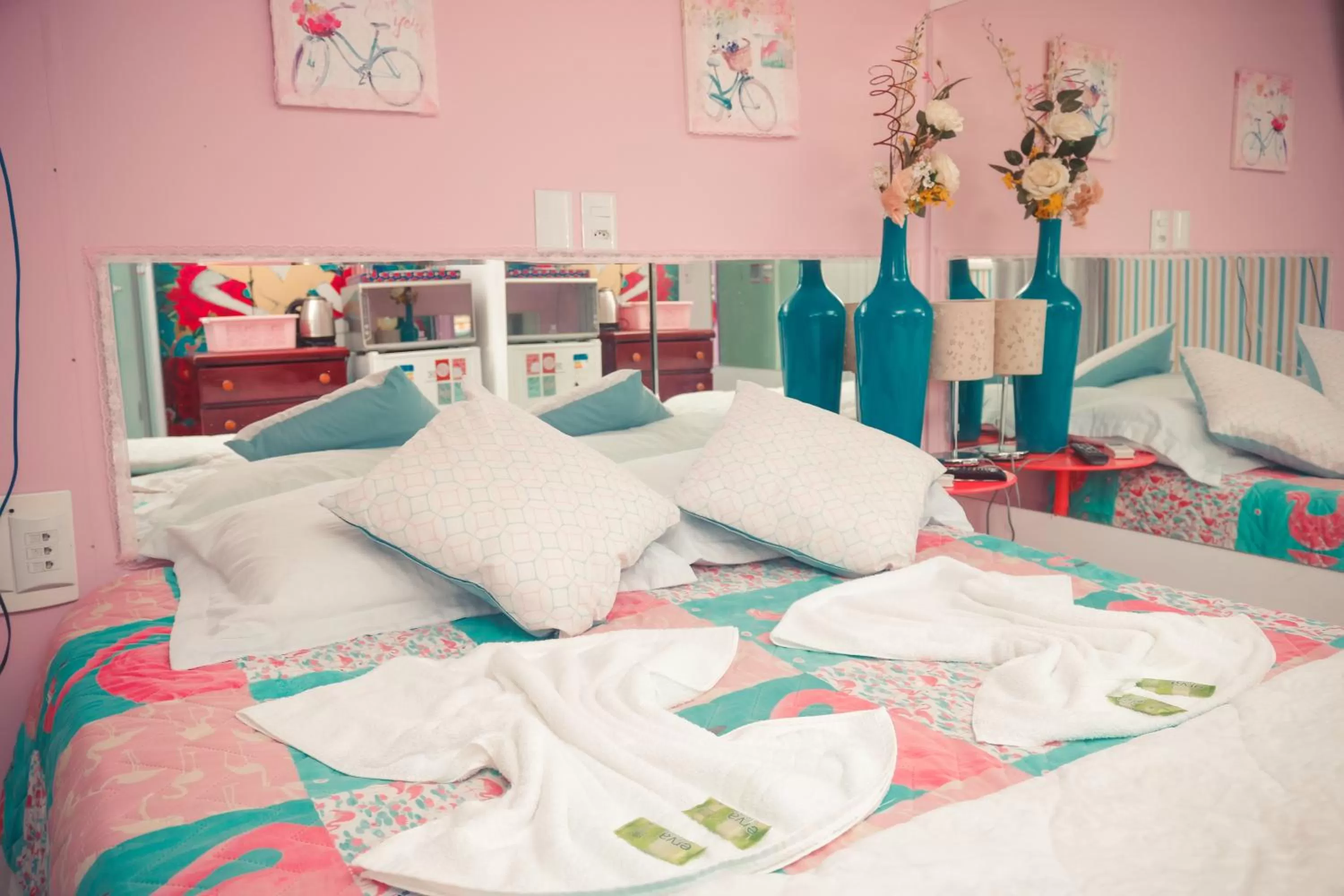 Bed in Pousada OceAnas Frente Mar Estaleiro